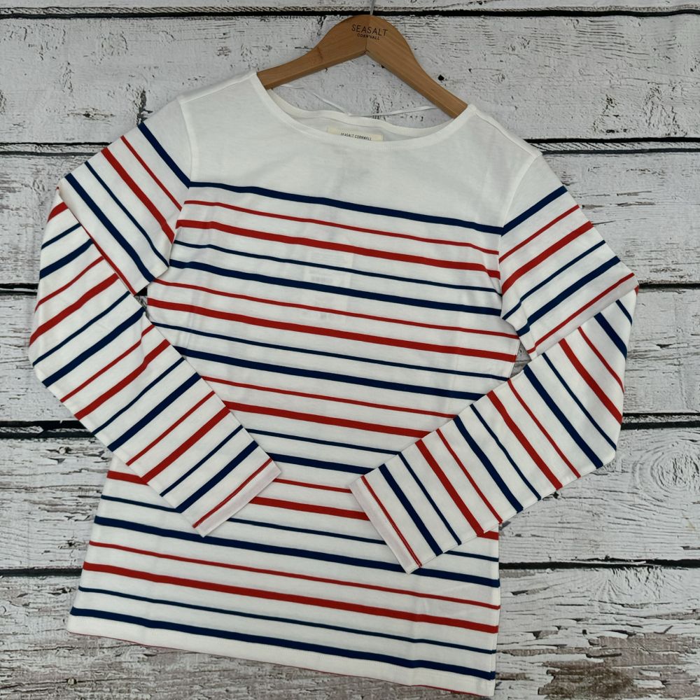 Seasalt Women's Sailor Shirt Falmouth Duet Shore Chalk 1