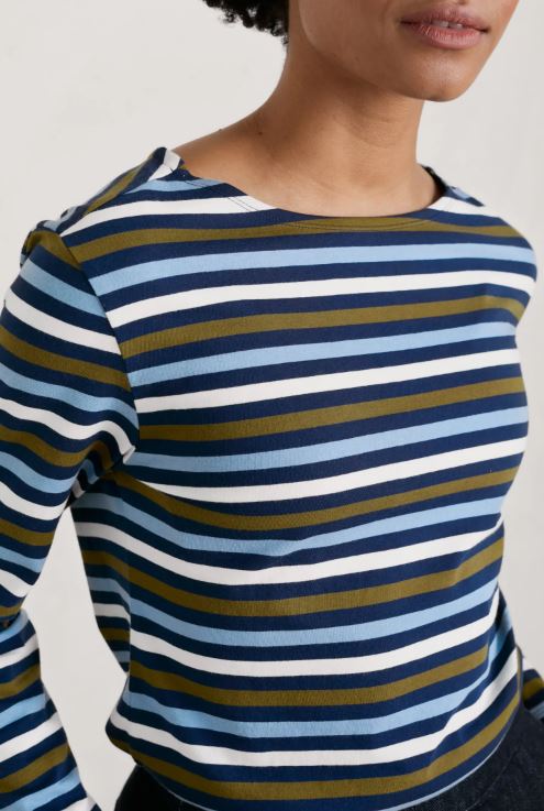 Seasalt Women's Sailor Shirt Tri Mini Cornish Cornflower 4