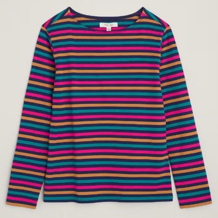 Seasalt Women's Sailor Shirt Tri Mini Cornish Maritime Coulis 1