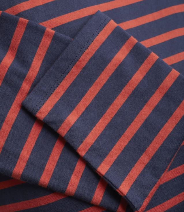 Seasalt Women's Sailor Top Breton Magpie Dark Cinnamon 3