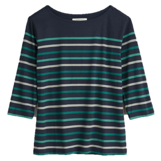 Seasalt Women's Sailor Top Falmouth Tri Breton Maritime 1