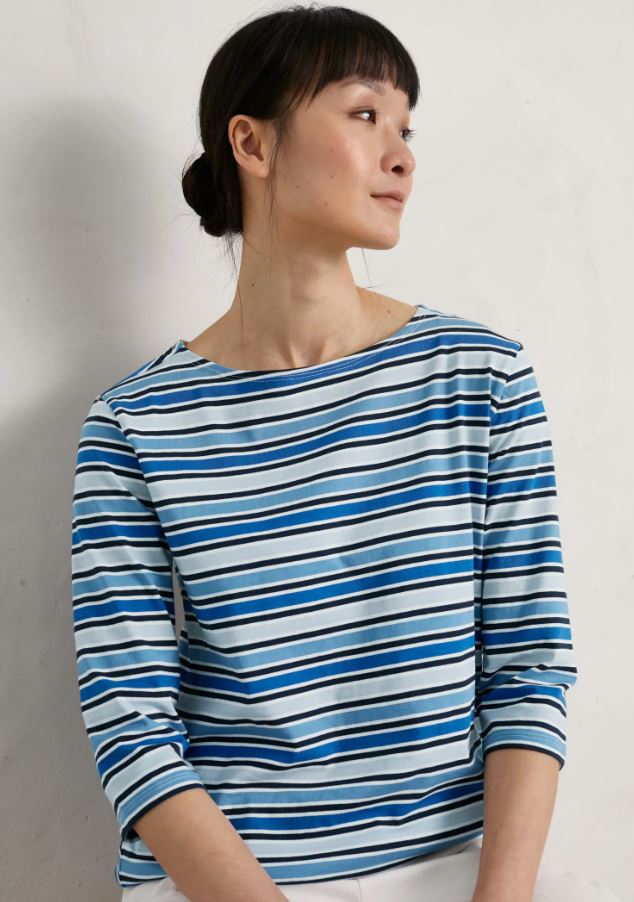 Seasalt Women's Sailor Top Odessa Blue Sky 2