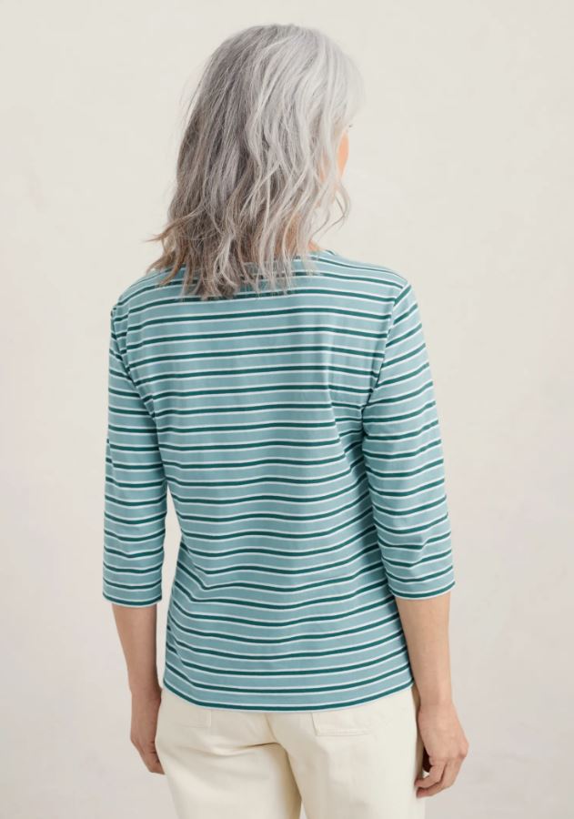 Seasalt Women's Sailor Top Odessa Seahorse Mallard 2