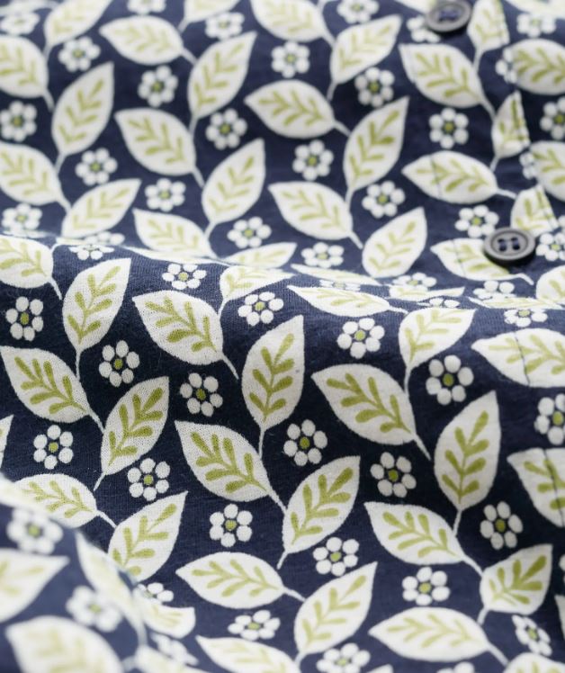 Seasalt Women's Studio Glass V-neck Jersey Top Climbing Leaf Maritime 5