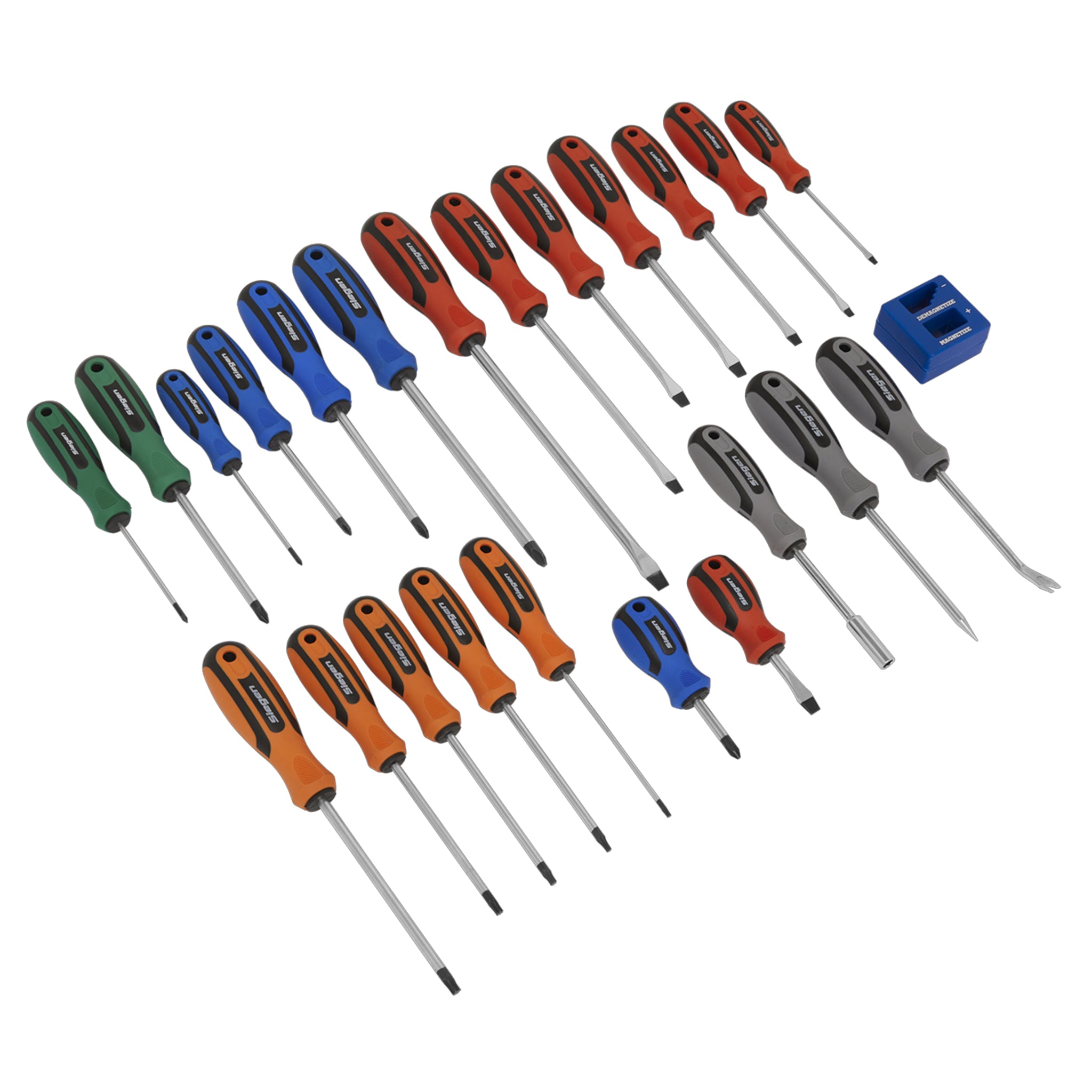 Siegen S0617 Soft Grip Screwdriver Set 24 Piece
