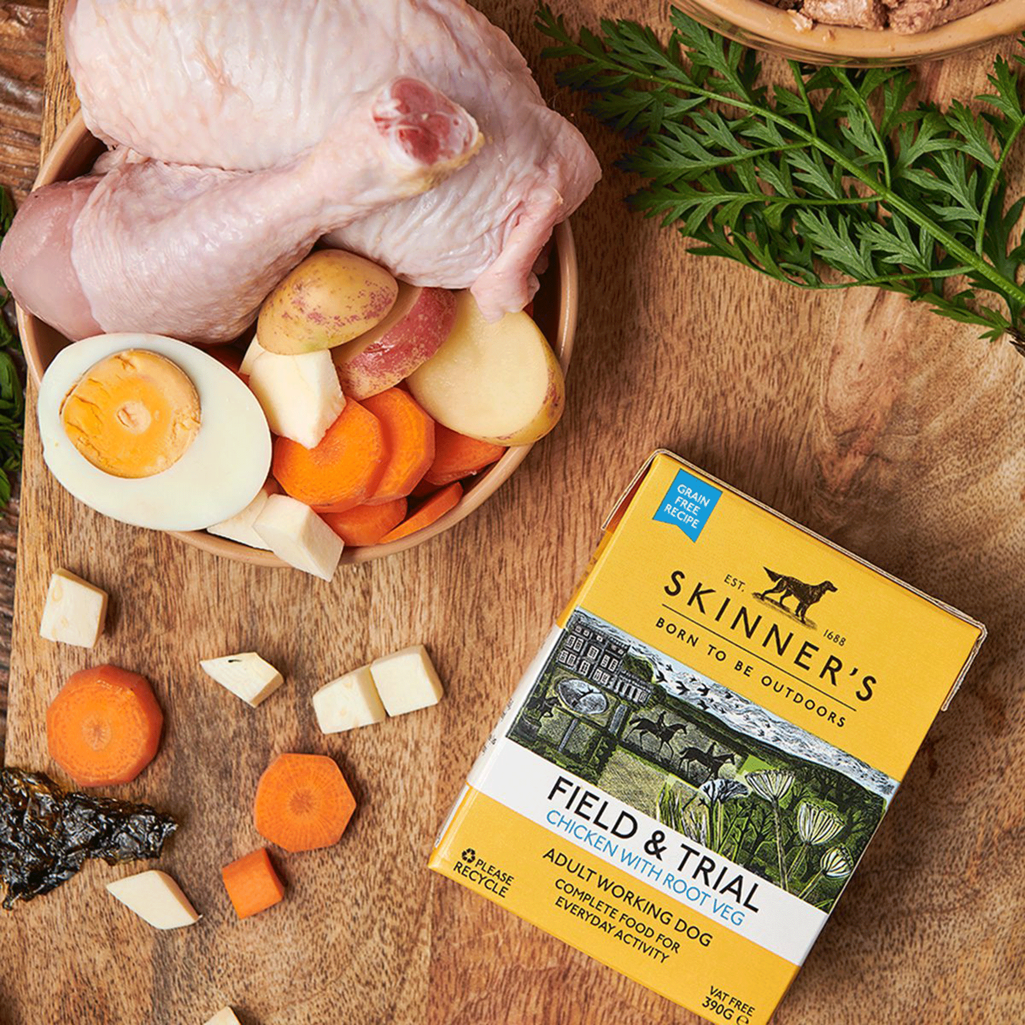 Skinner's Field & Trial Adult Chicken and Root Veg Wet Food