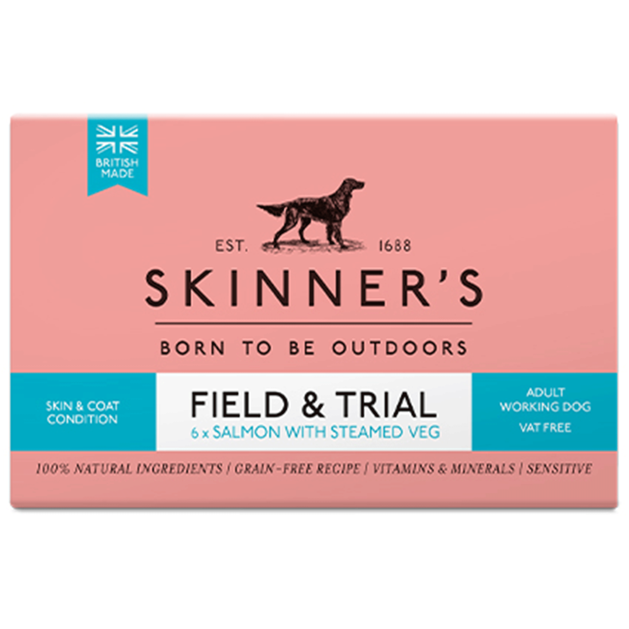 Skinner's Field & Trial Adult Salmon and Steamed Veg Wet Food