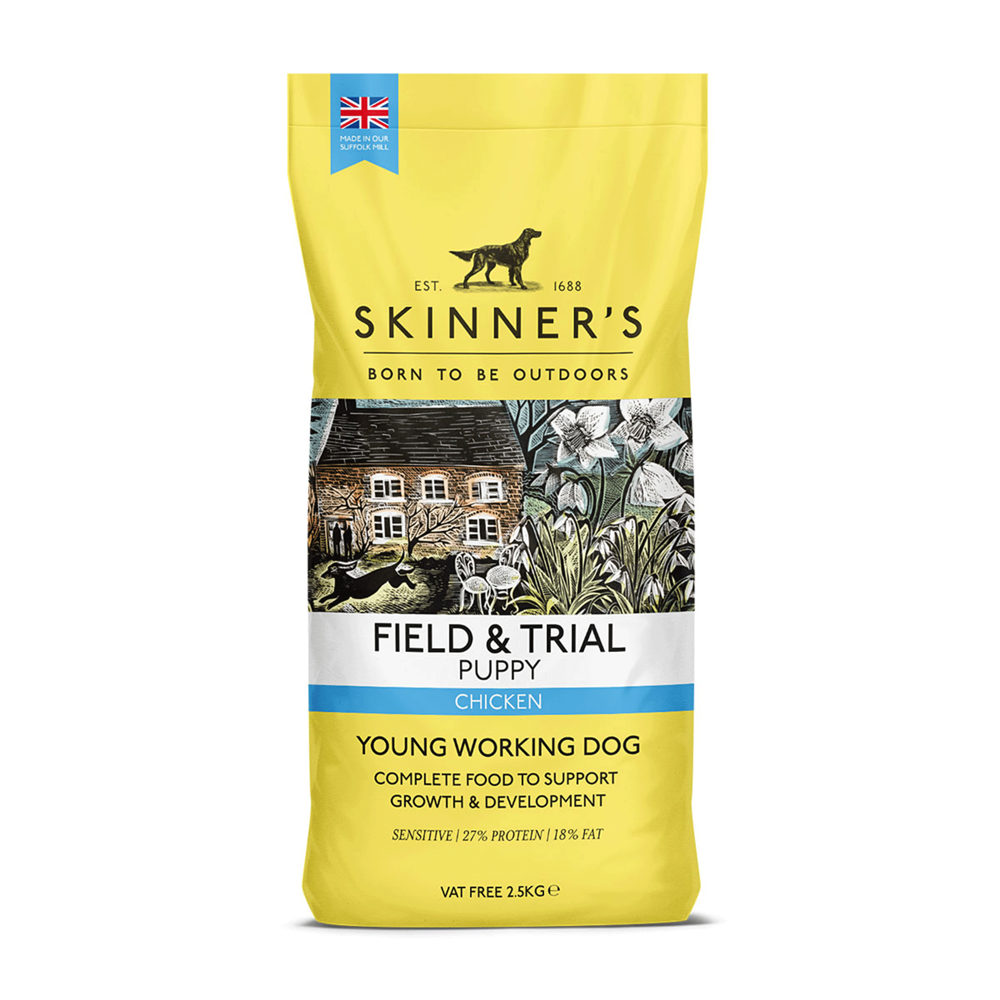 Skinner's Field & Trial Puppy Chicken Dry Food - 2.5kg bag