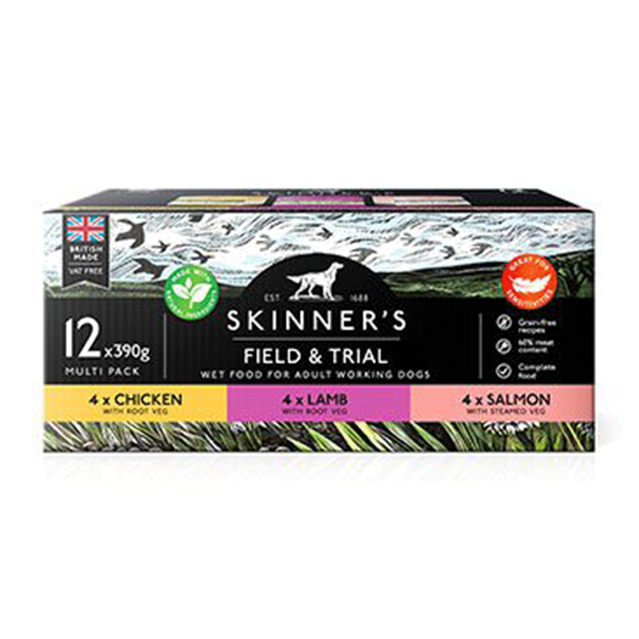 Skinner's Field & Trial Wet Food Variety 12 Pack