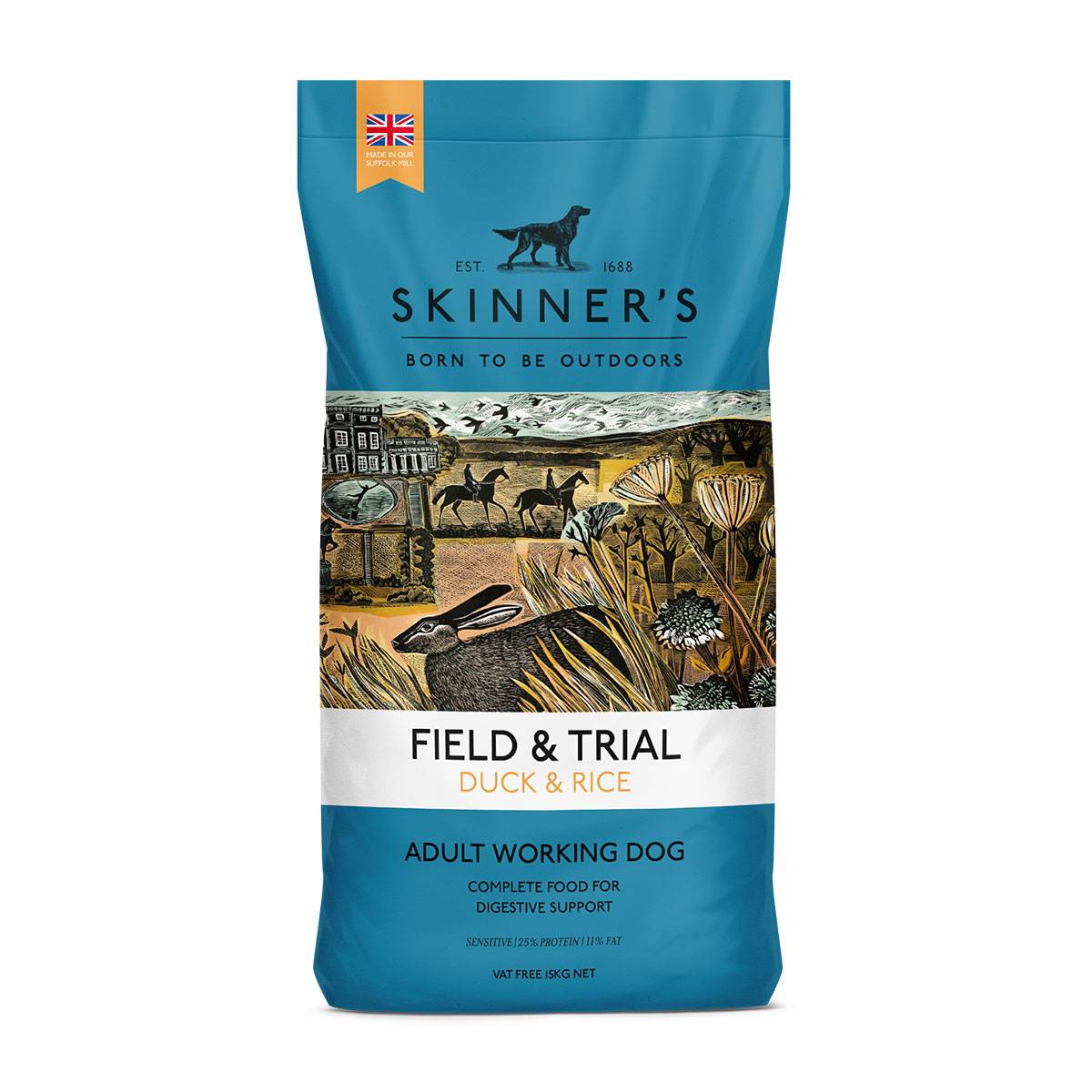 Skinner's Field & Trial Duck &amp; Rice Dog Food 15kg