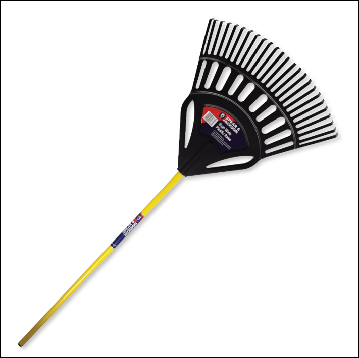Spear &amp; Jackson Ergowide Plastic Leaf Rake 1