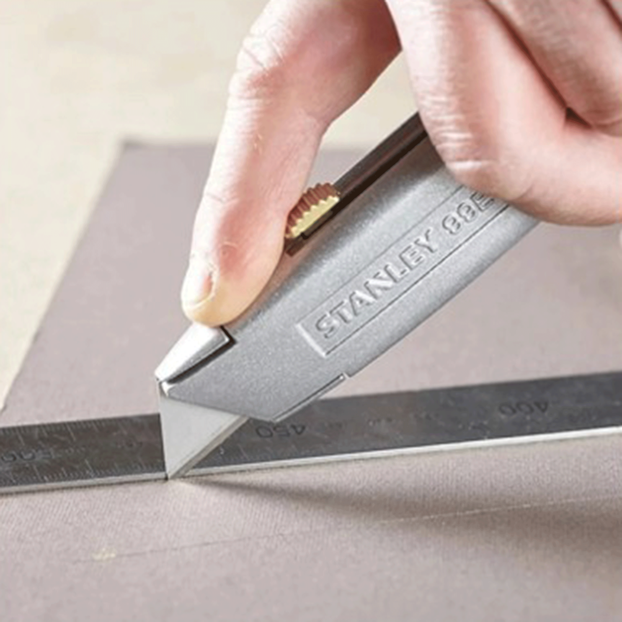 Stanley 99E Retractable Trimming Knives Twin Pack, 50 Blades & Organiser