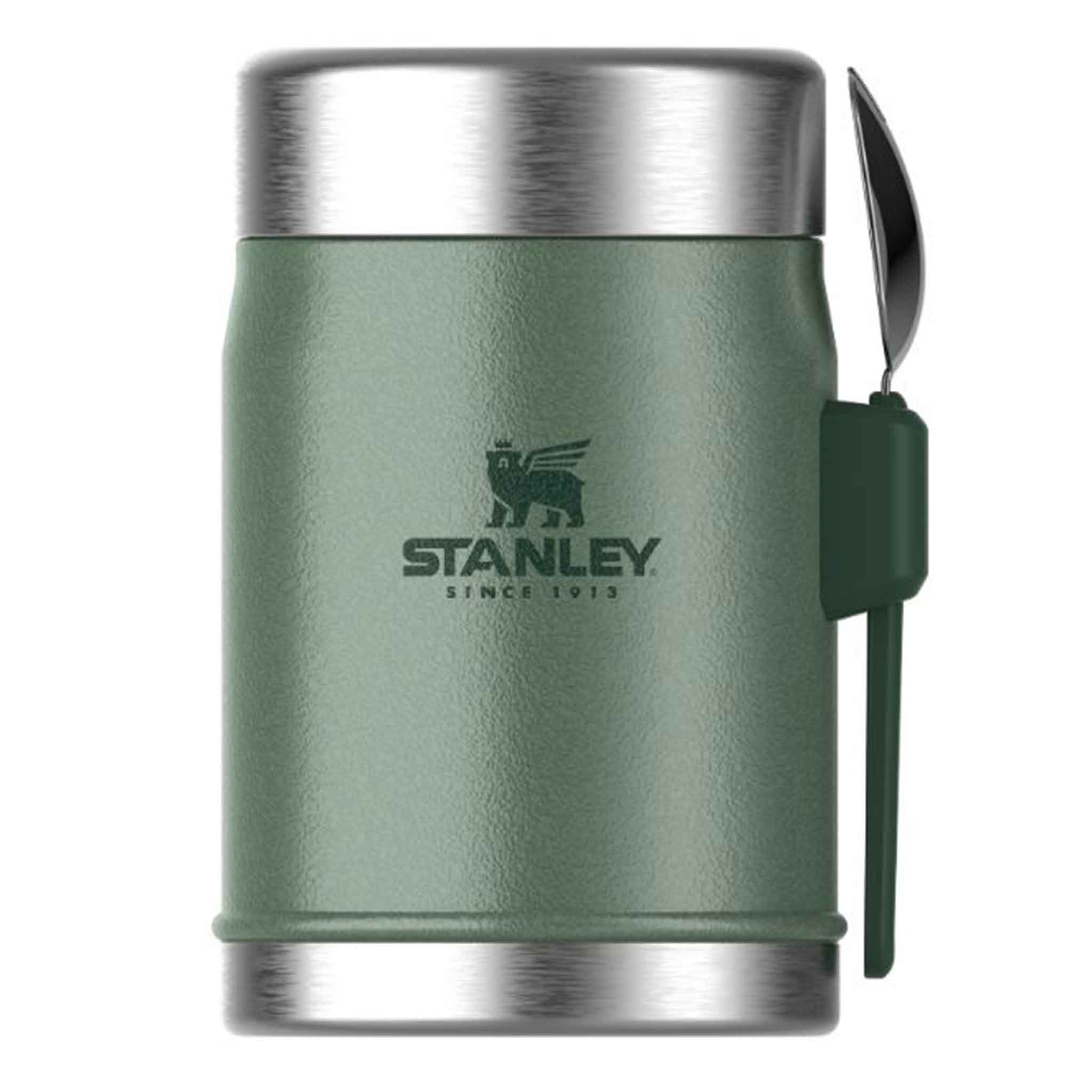 Stanley-Classic-Legendary-Food-Jar-+-Spork-0.4L-Hammertone-Green-1