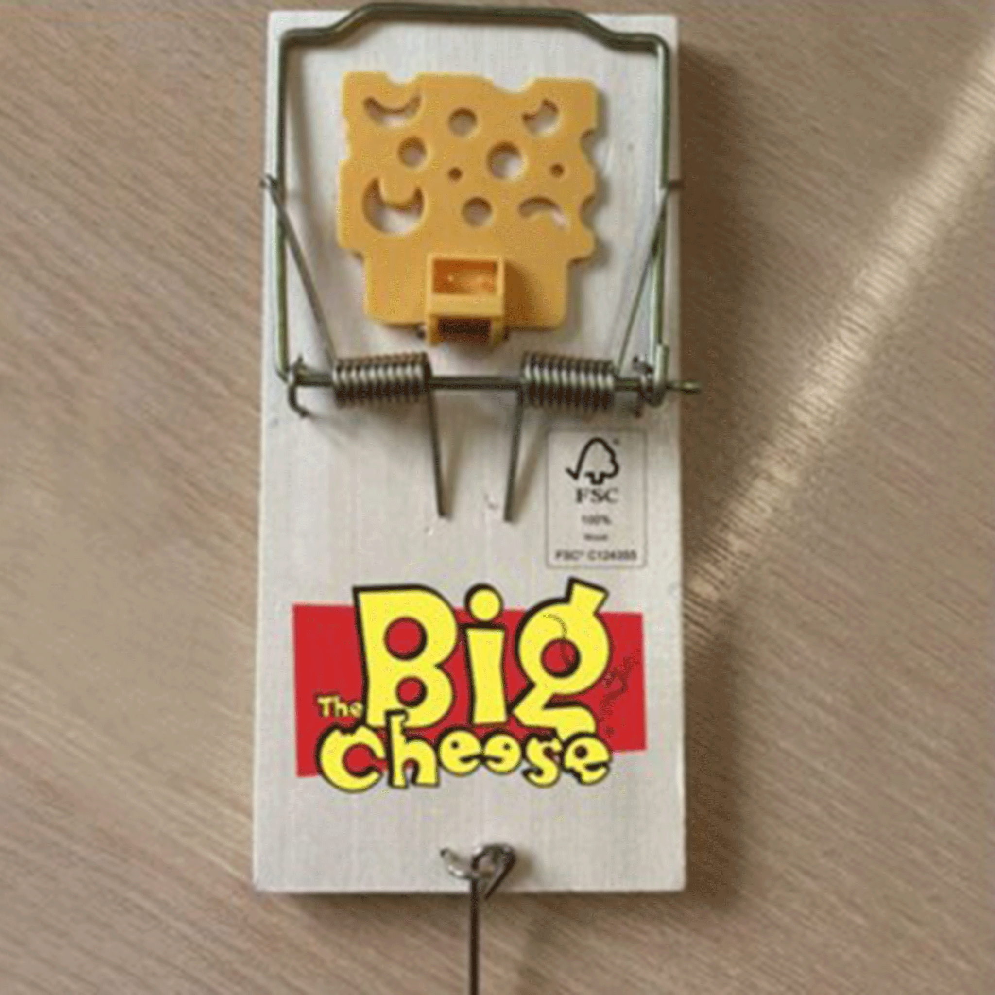 The Big Cheese STV110 Pre-Baited Wooden Pedal Rat Trap