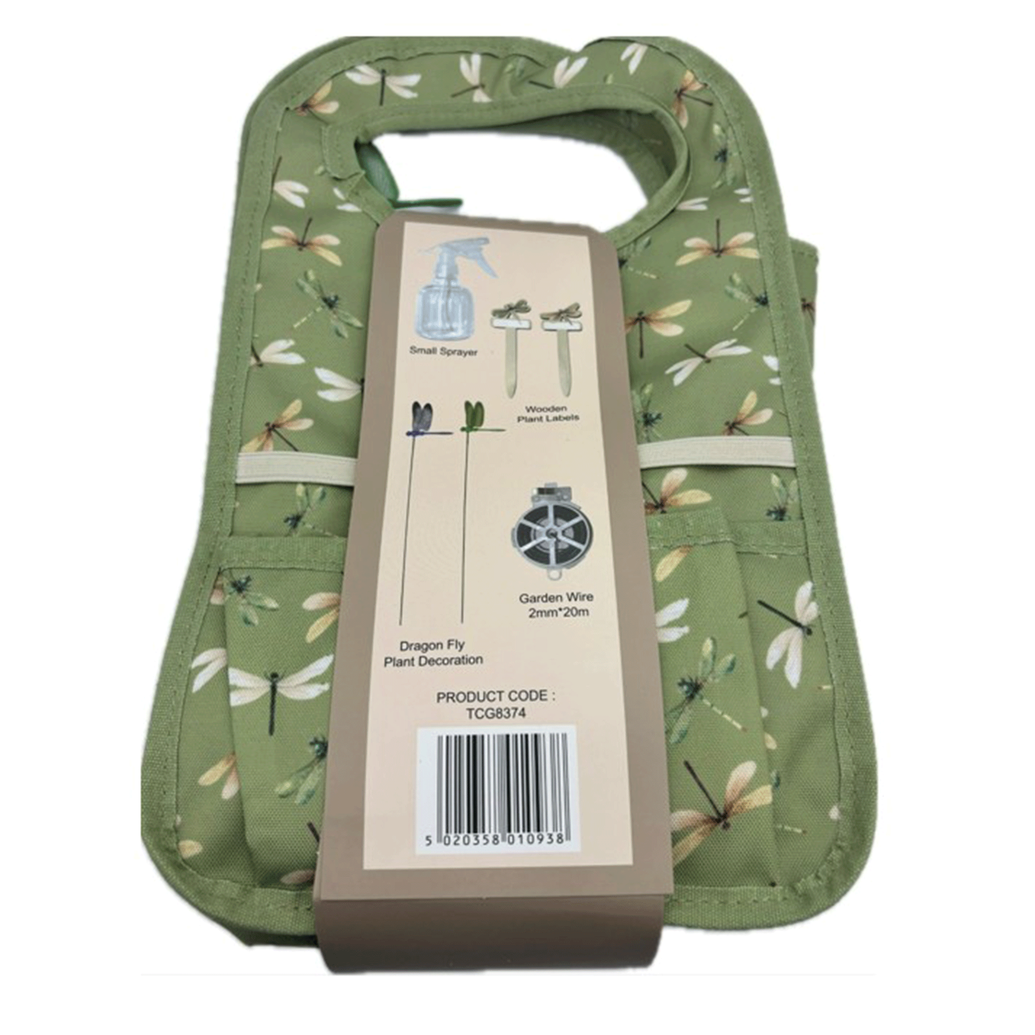 Town & Country Dragonfly Garden Tool Bag Green