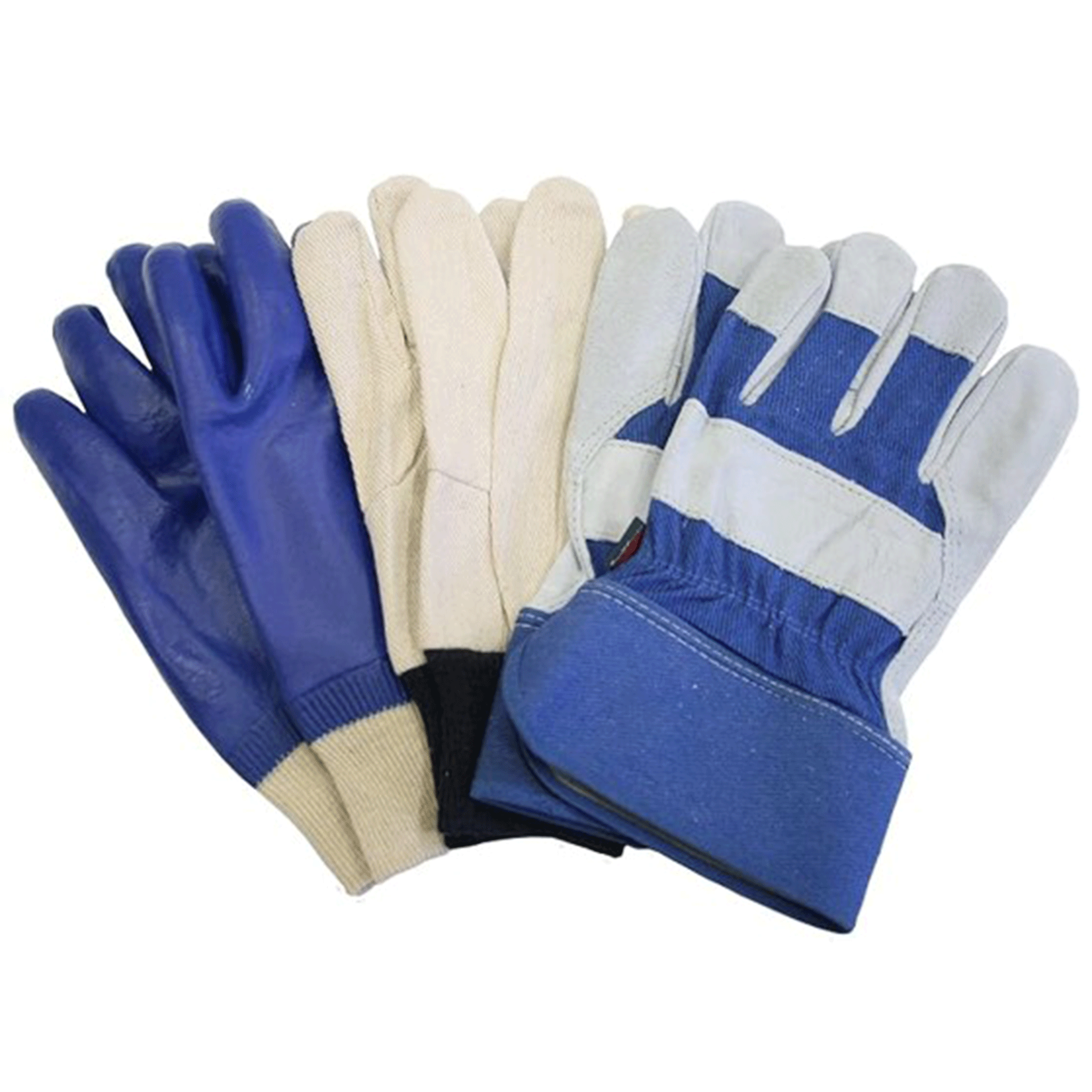 Town & Country Men’s Triple Pack Gardening & Work Gloves Large