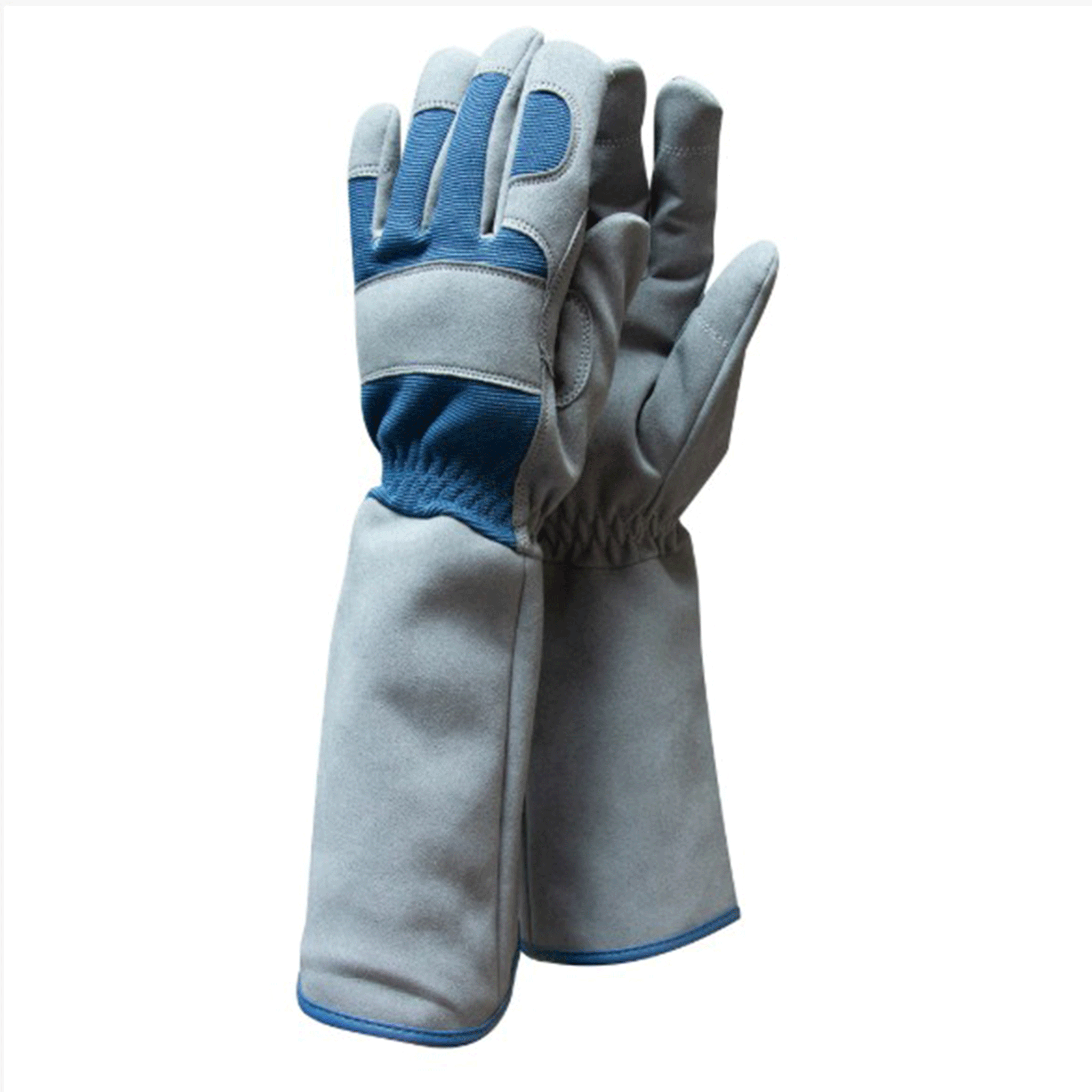 Town & Country Stretch-Fit Gauntlet Gloves Grey-Blue
