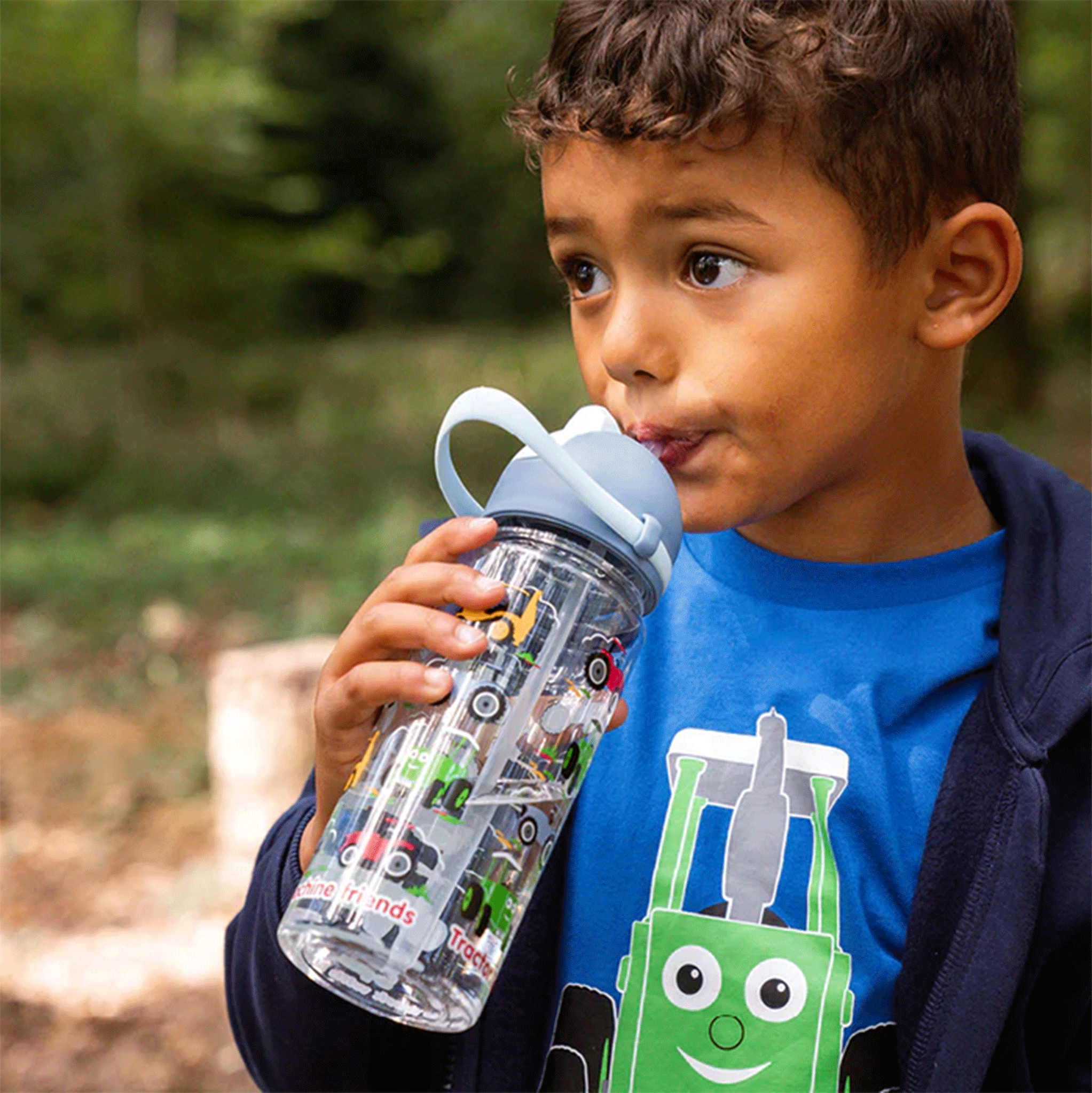 Tractor Ted Machines Water Bottle