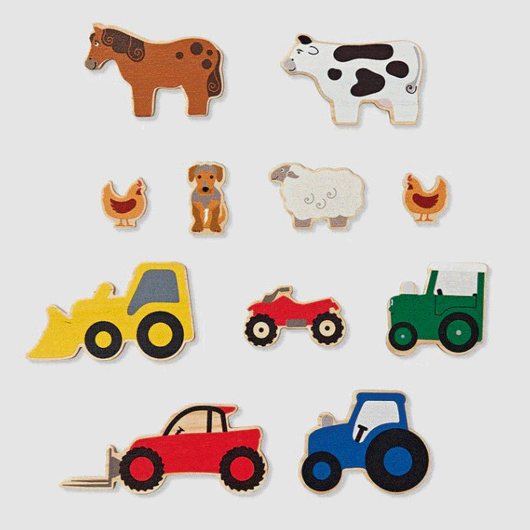 Tractor Ted Wooden Farm Play Blocks Set