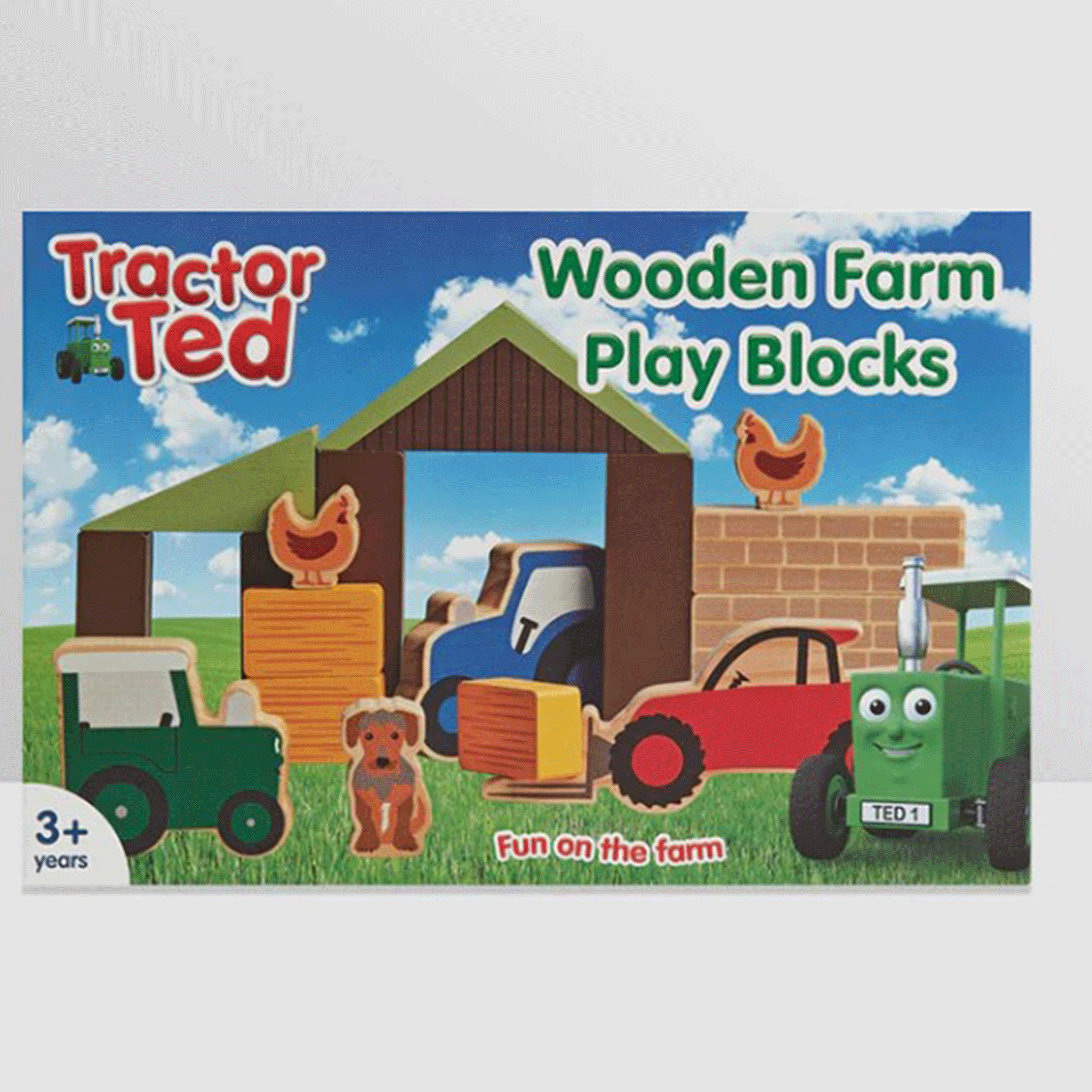 Tractor Ted Wooden Farm Play Blocks Set