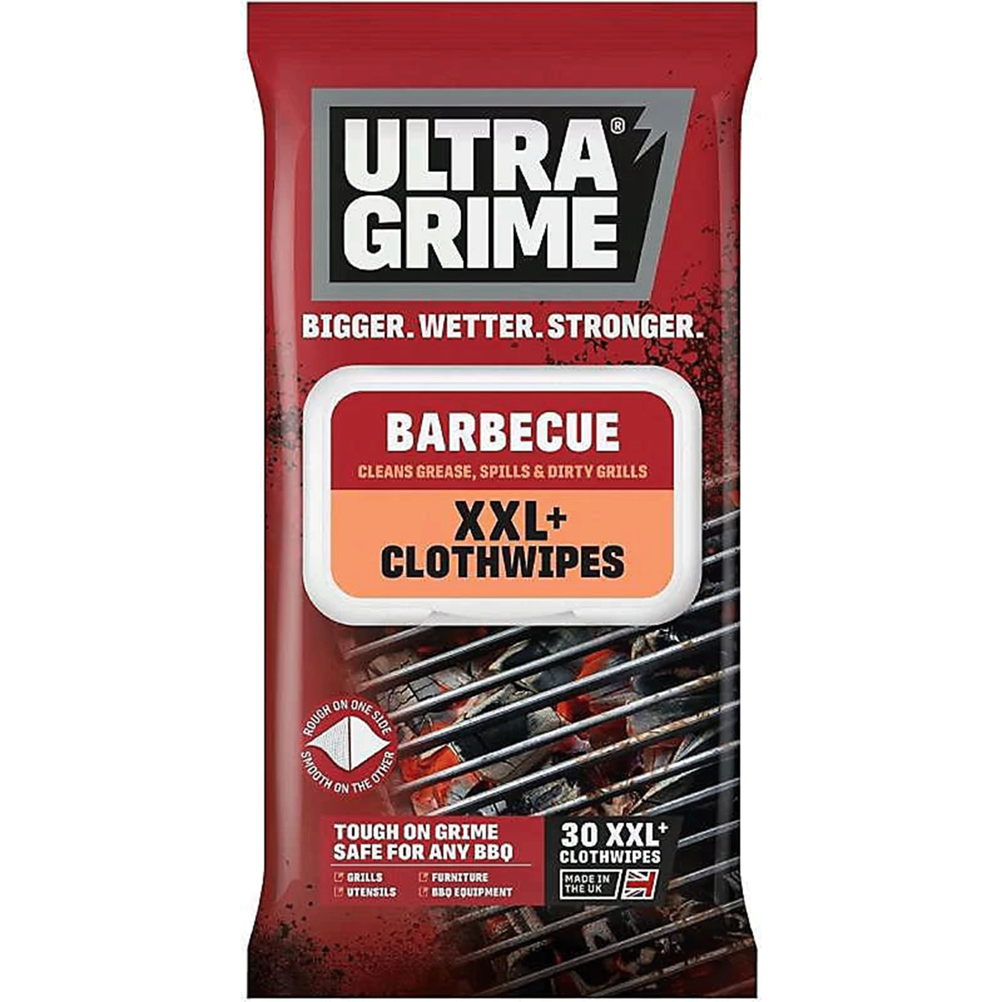 UltraGrime LIFE BBQ XXL+ Cleaning Clothwipes 30 Pack