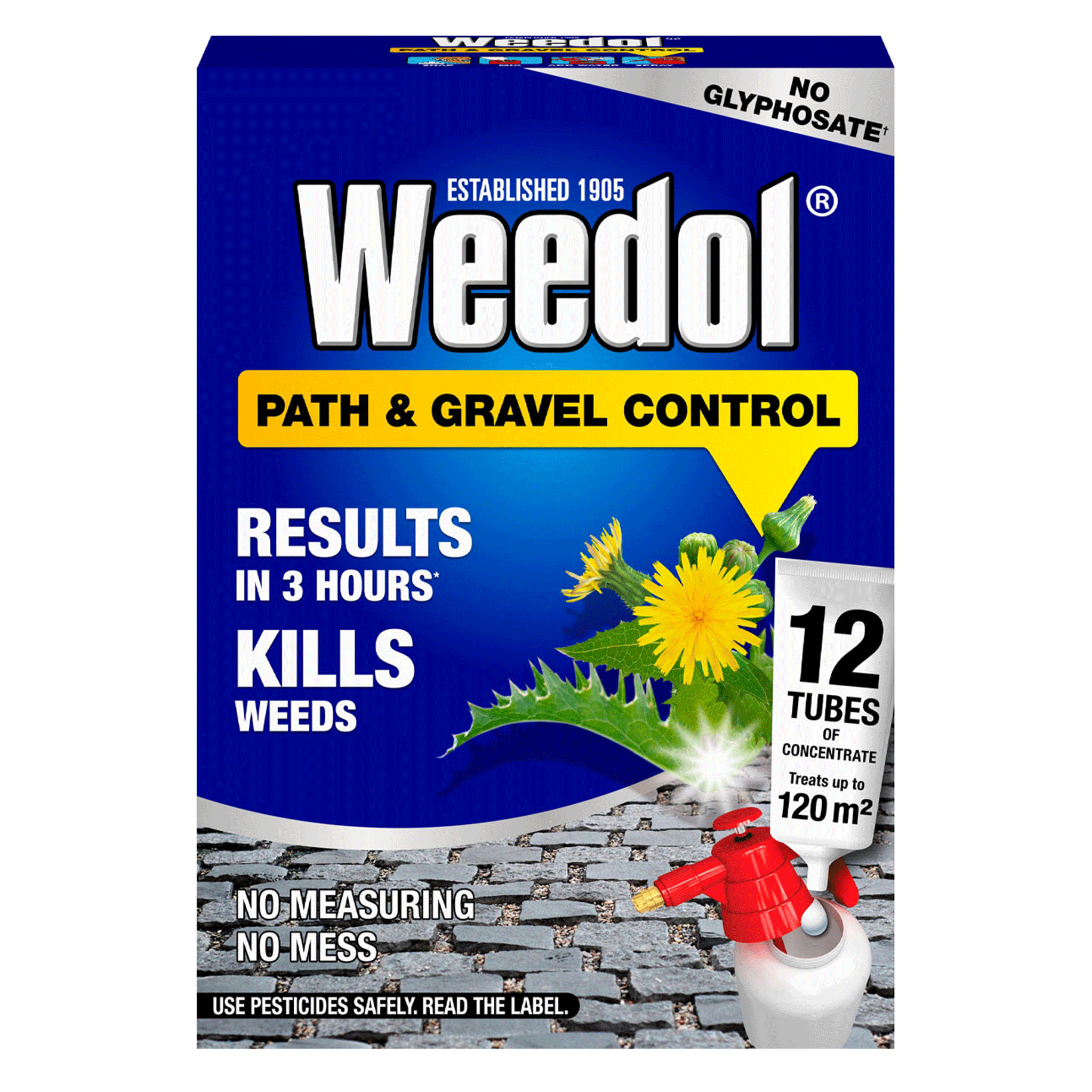 Weedol Path & Gravel Control Concentrate Tubes 12 Pack