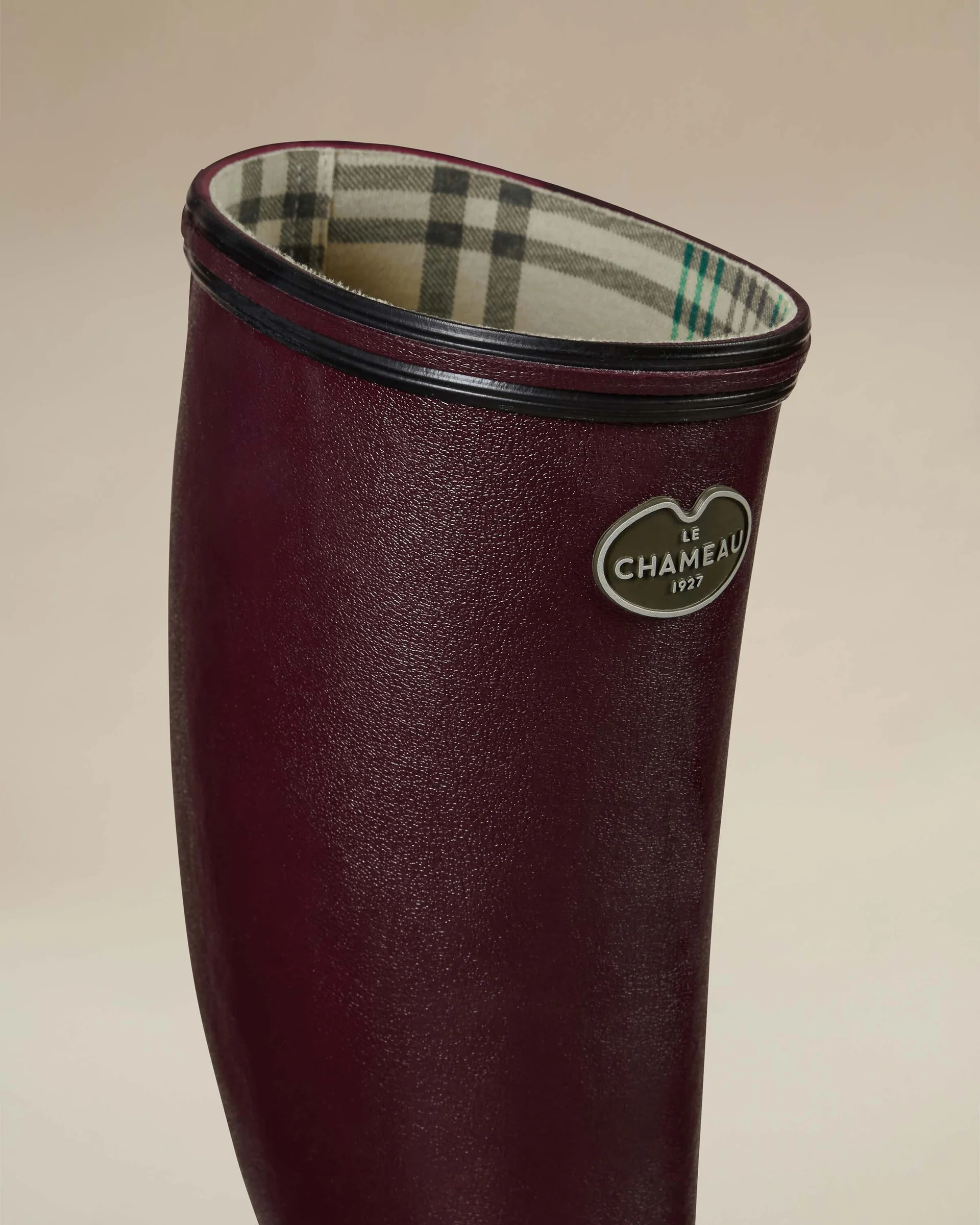 Le Chameau Ladies Giverny Jersey Lined Boot Cherry