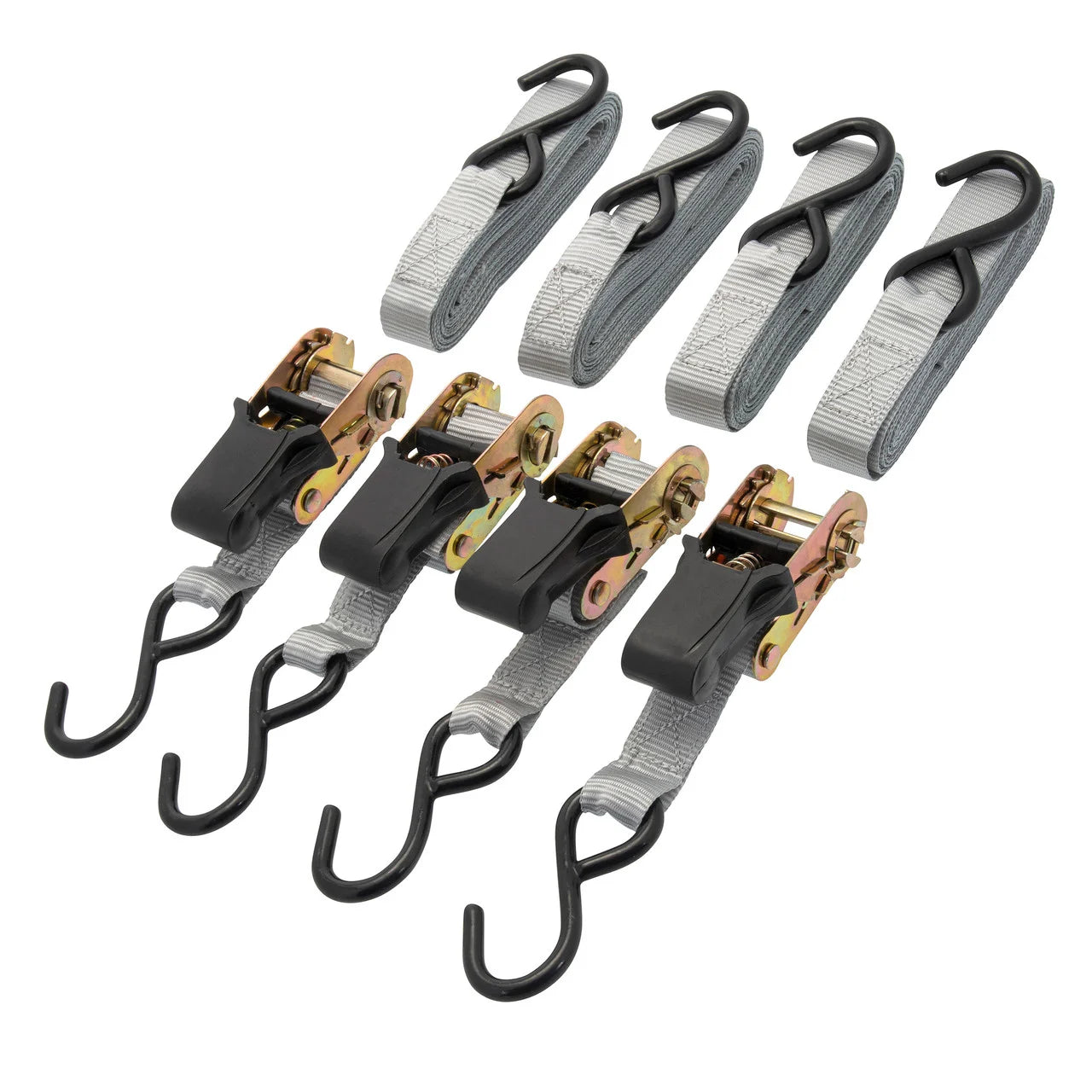 XTrade Ratchet Straps with Hooks 25mm x 5m 4 Pack