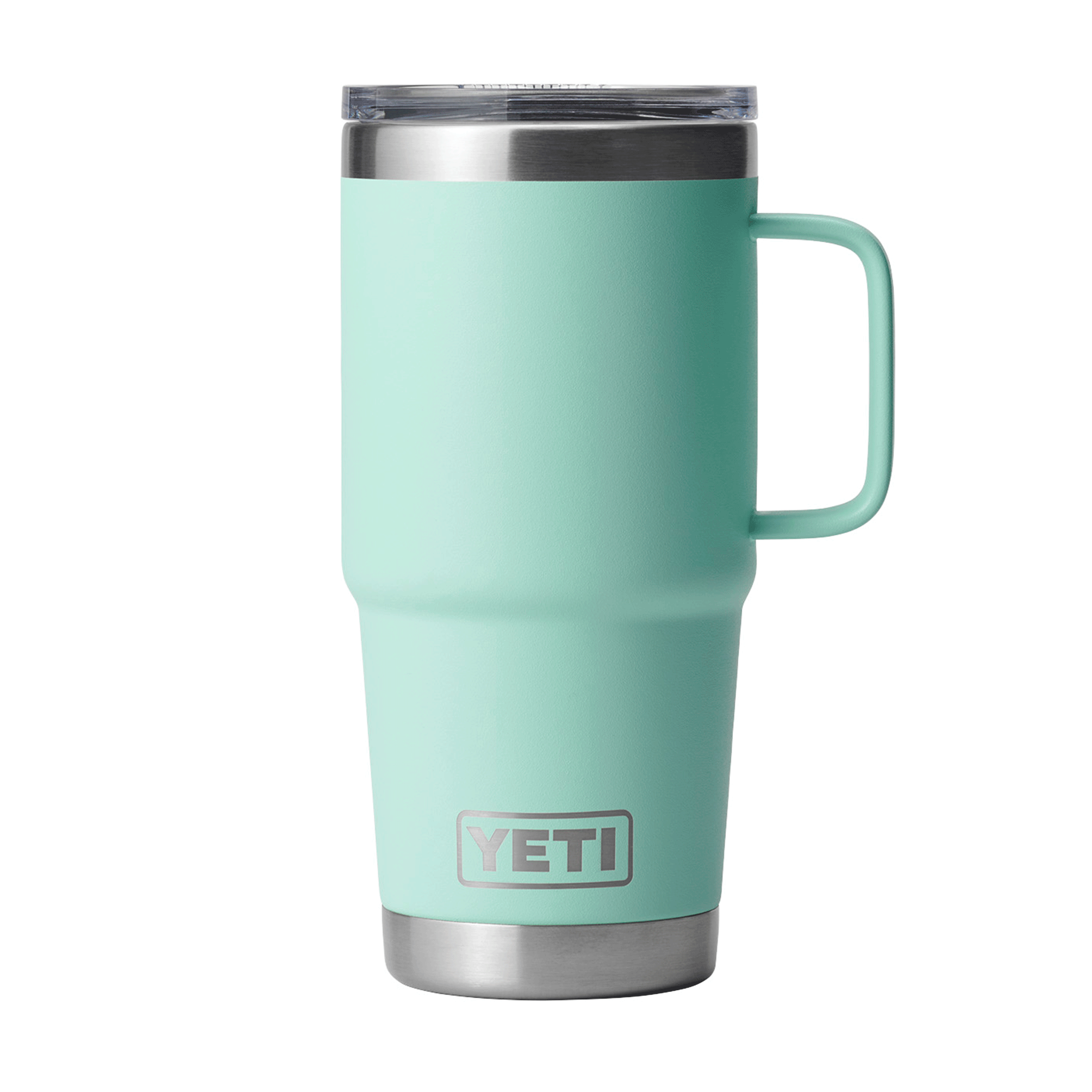 YETI Rambler 20 oz (591 ml) Travel Mug with Stronghold Lid - Seafoam