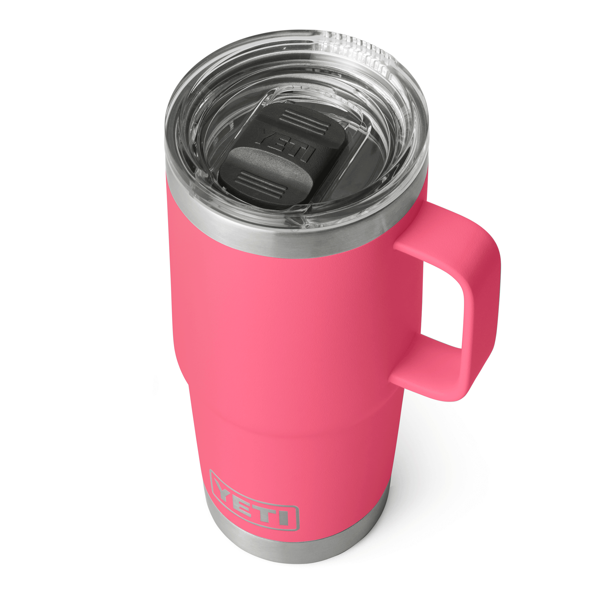 YETI Rambler 20 oz (591 ml) Travel Mug with Stronghold Lid - Tropical Pink