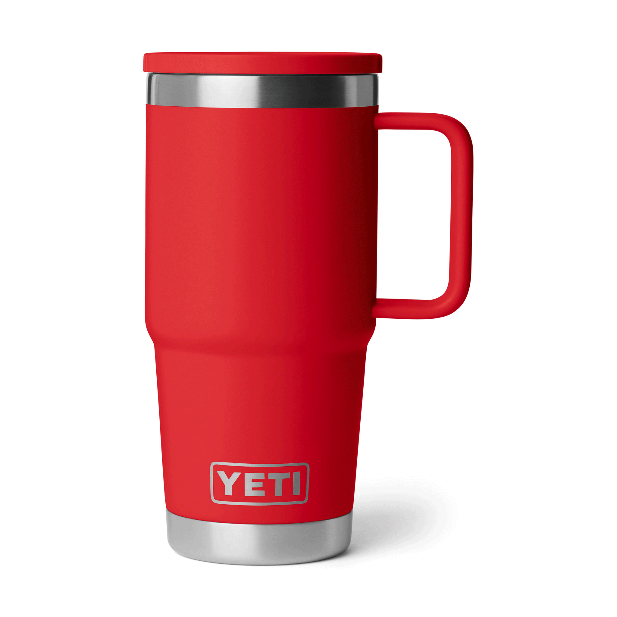 YETI Rambler 20 oz (591ml) Travel Mug 2.0 with Leakproof Stronghold Lid Rescue Red