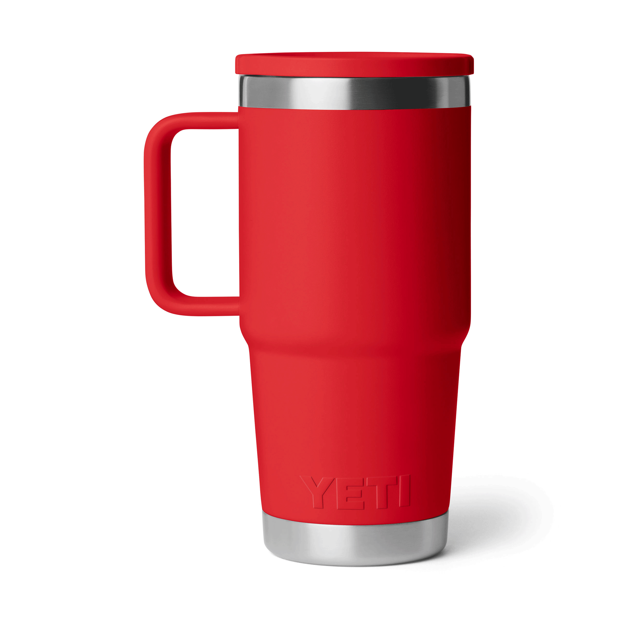 YETI Rambler 20 oz (591ml) Travel Mug 2.0 with Leakproof Stronghold Lid Rescue Red