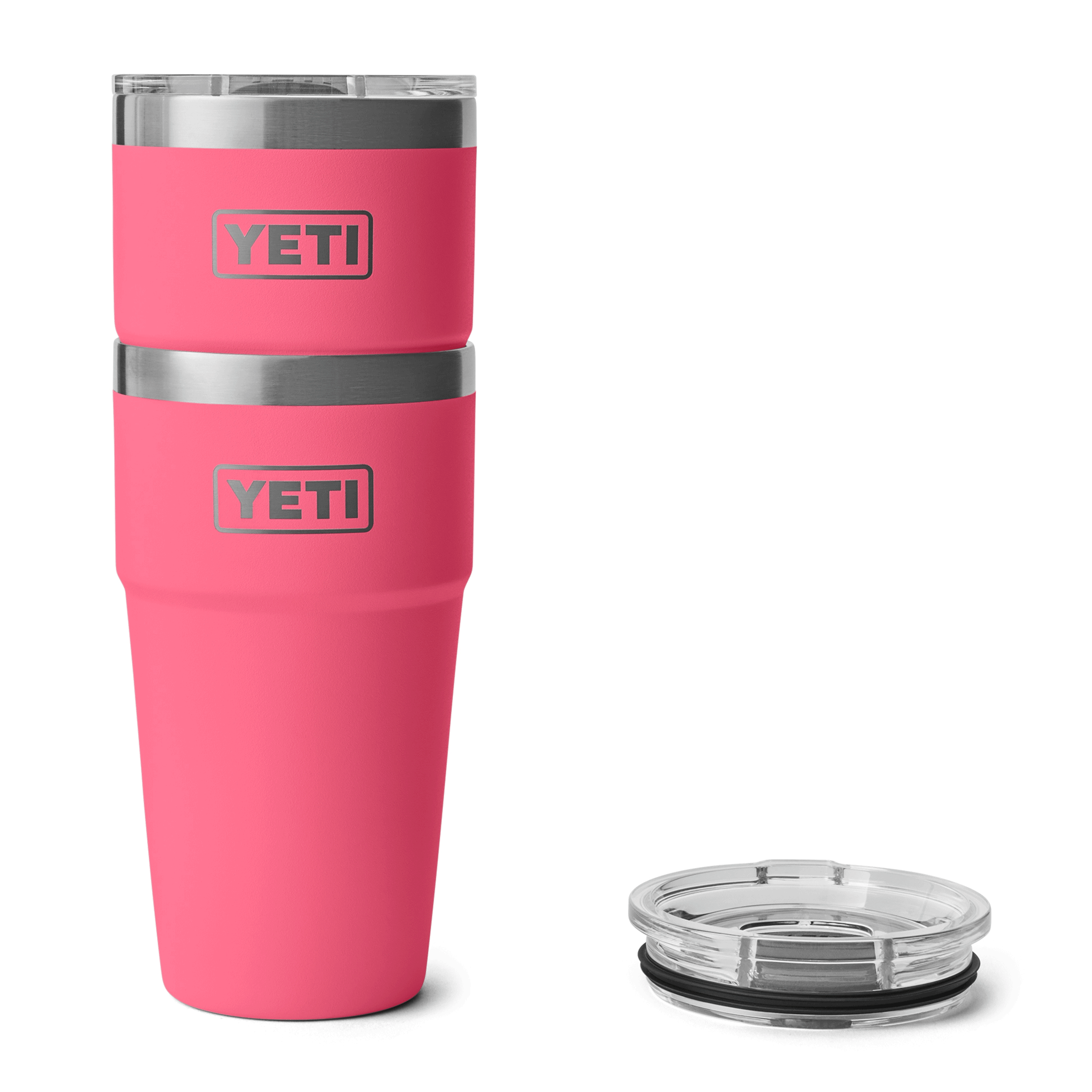YETI Rambler 20oz (591 ml) Stackable Cup with MagSlider Lid Tropical Pink
