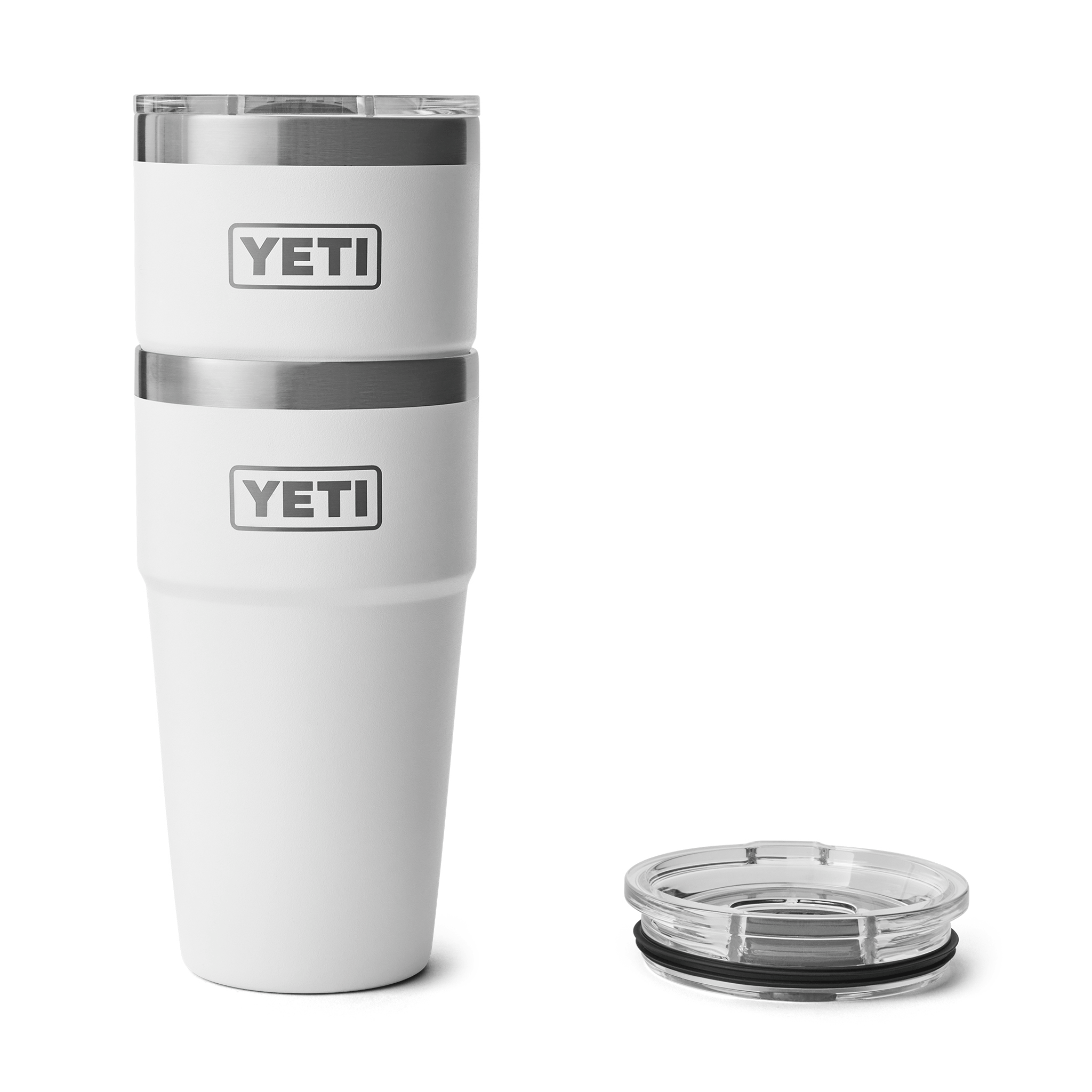 YETI Rambler 20oz (591 ml) Stackable Cup with MagSlider Lid White