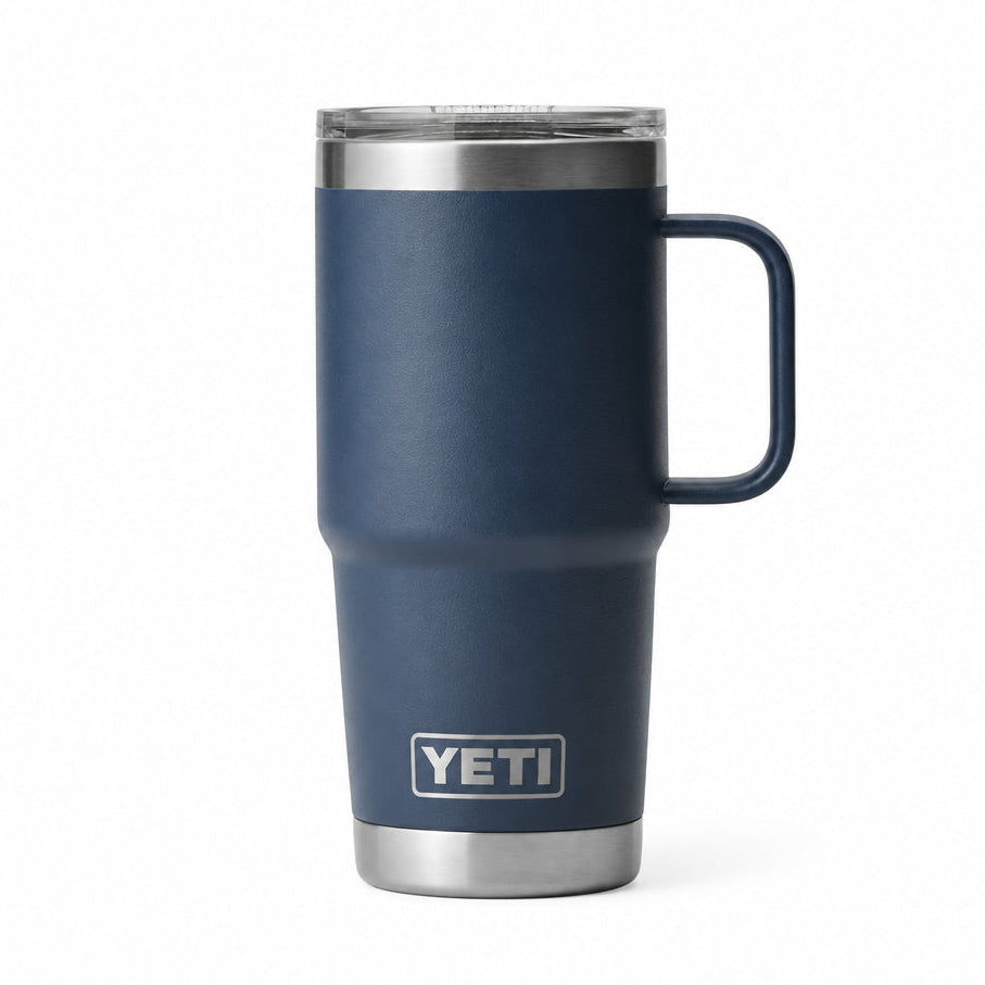 YETI Rambler 20 oz (591ml) Travel Mug with Stronghold Lid Navy