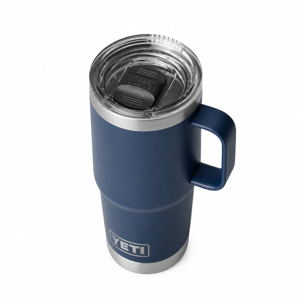 YETI Rambler 20 oz (591ml) Travel Mug with Stronghold Lid Navy