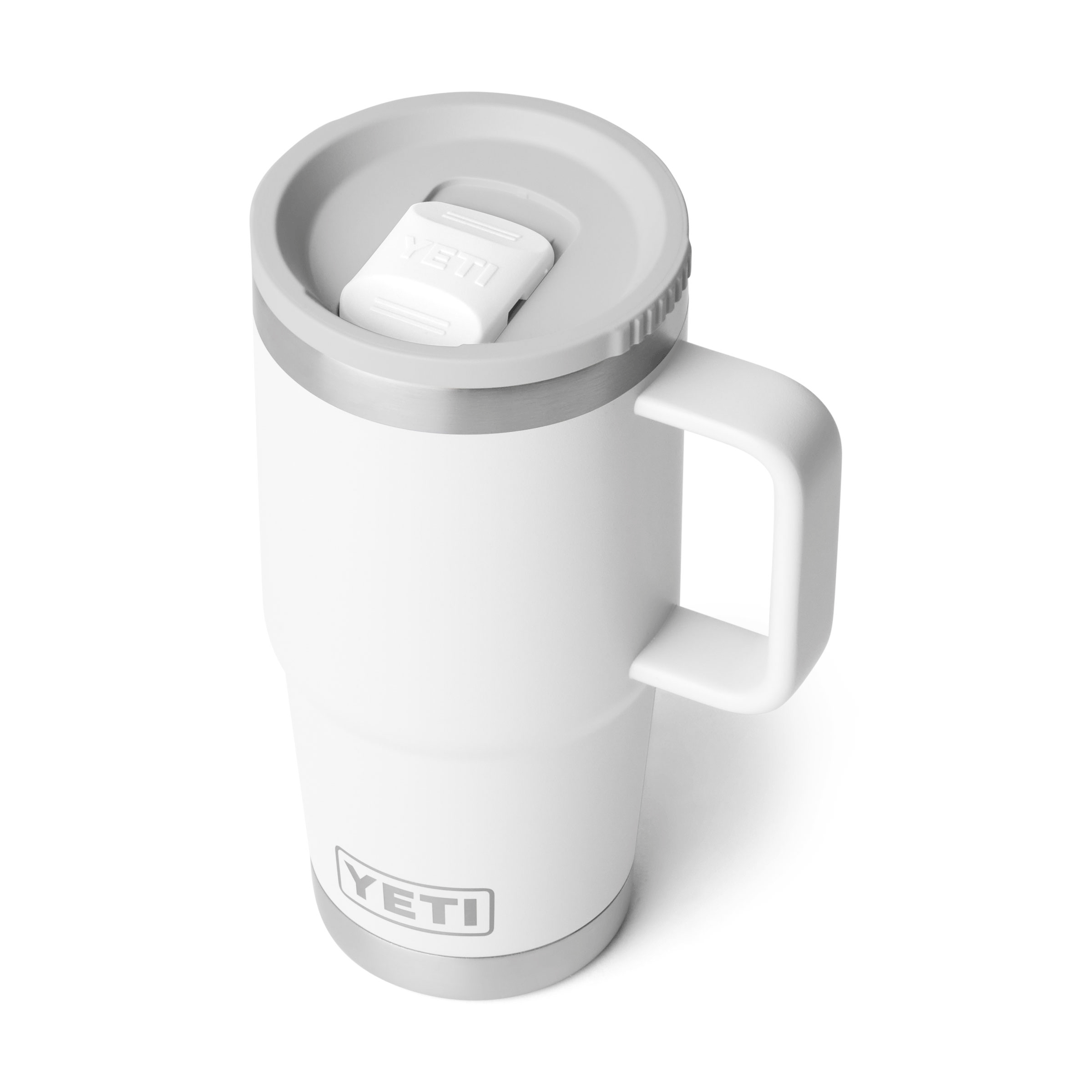 Yeti Rambler 20 oz (591ml) Travel Mug 2.0 with Leakproof Stronghold Lid White