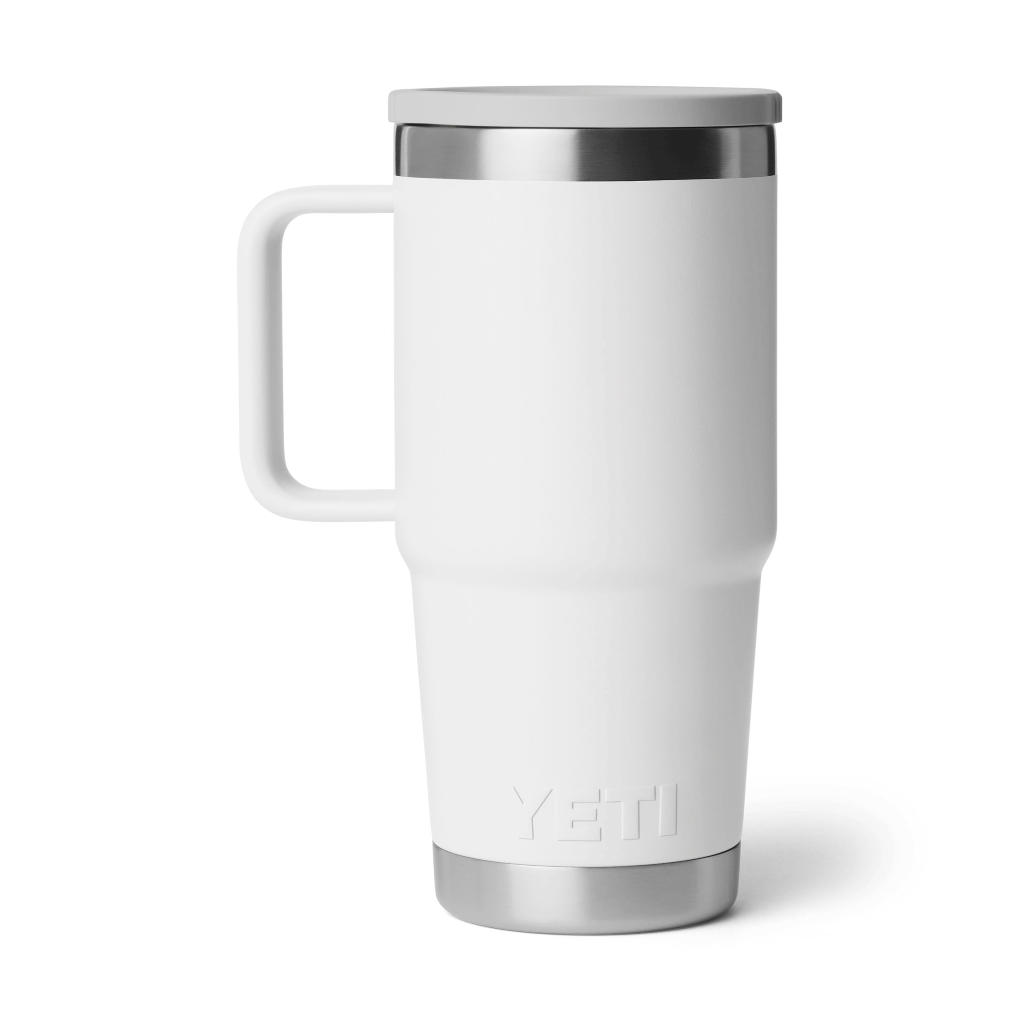 Yeti Rambler 20 oz (591ml) Travel Mug 2.0 with Leakproof Stronghold Lid White