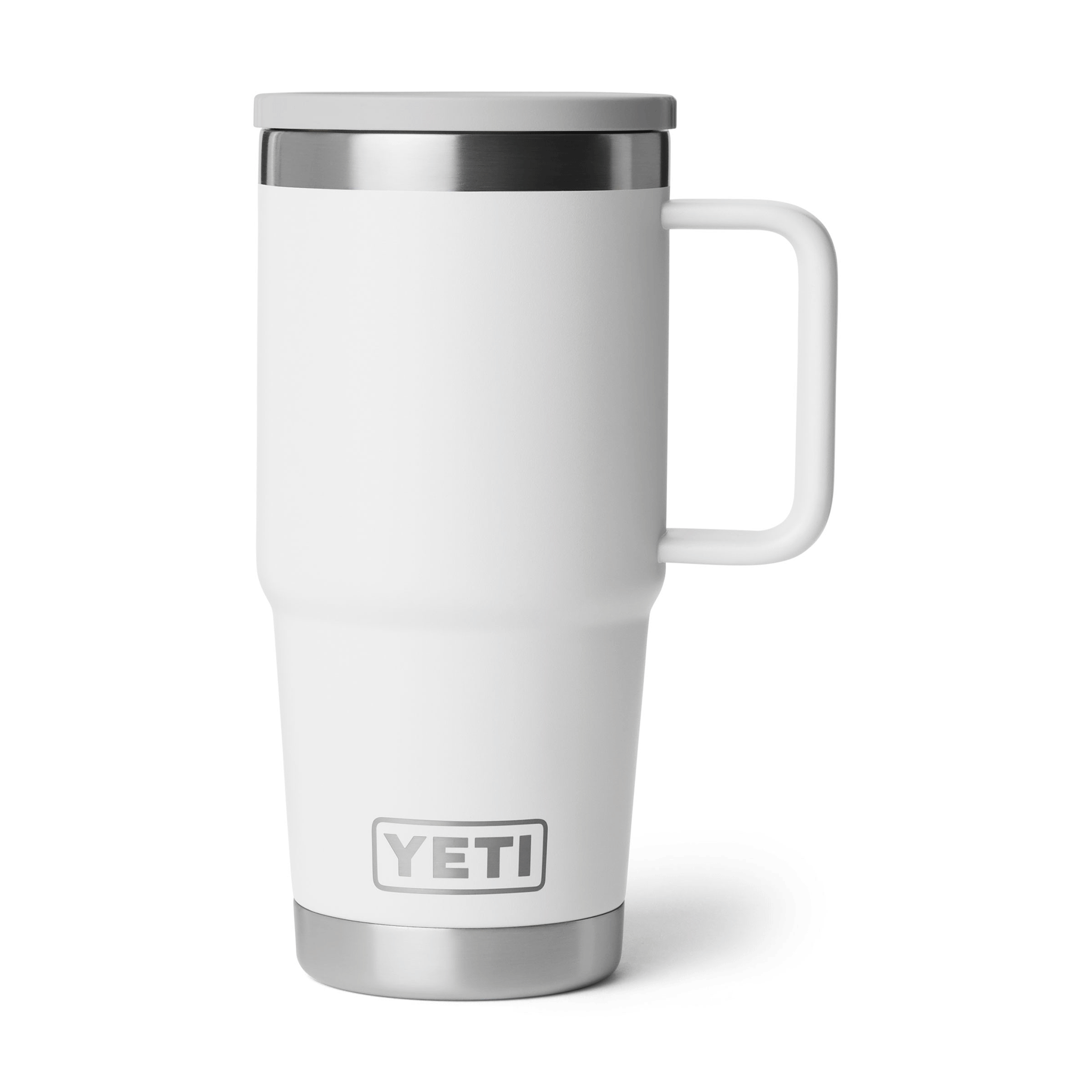 Yeti Rambler 20 oz (591ml) Travel Mug 2.0 with Leakproof Stronghold Lid White