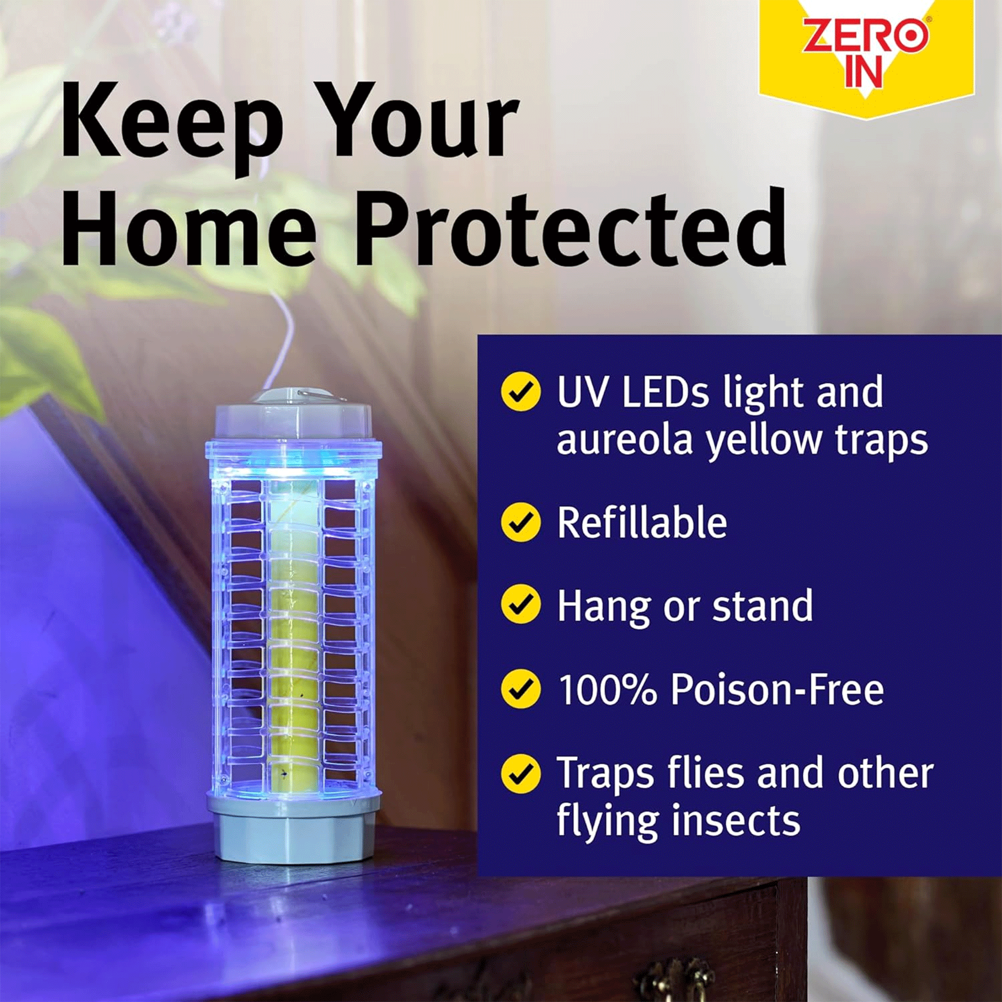Zero In UV Light Insect Killer Refills ZER892