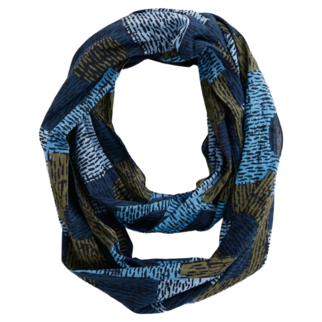Seasalt New Everyday Circle Scarf Cobbled Marks Sea Blue