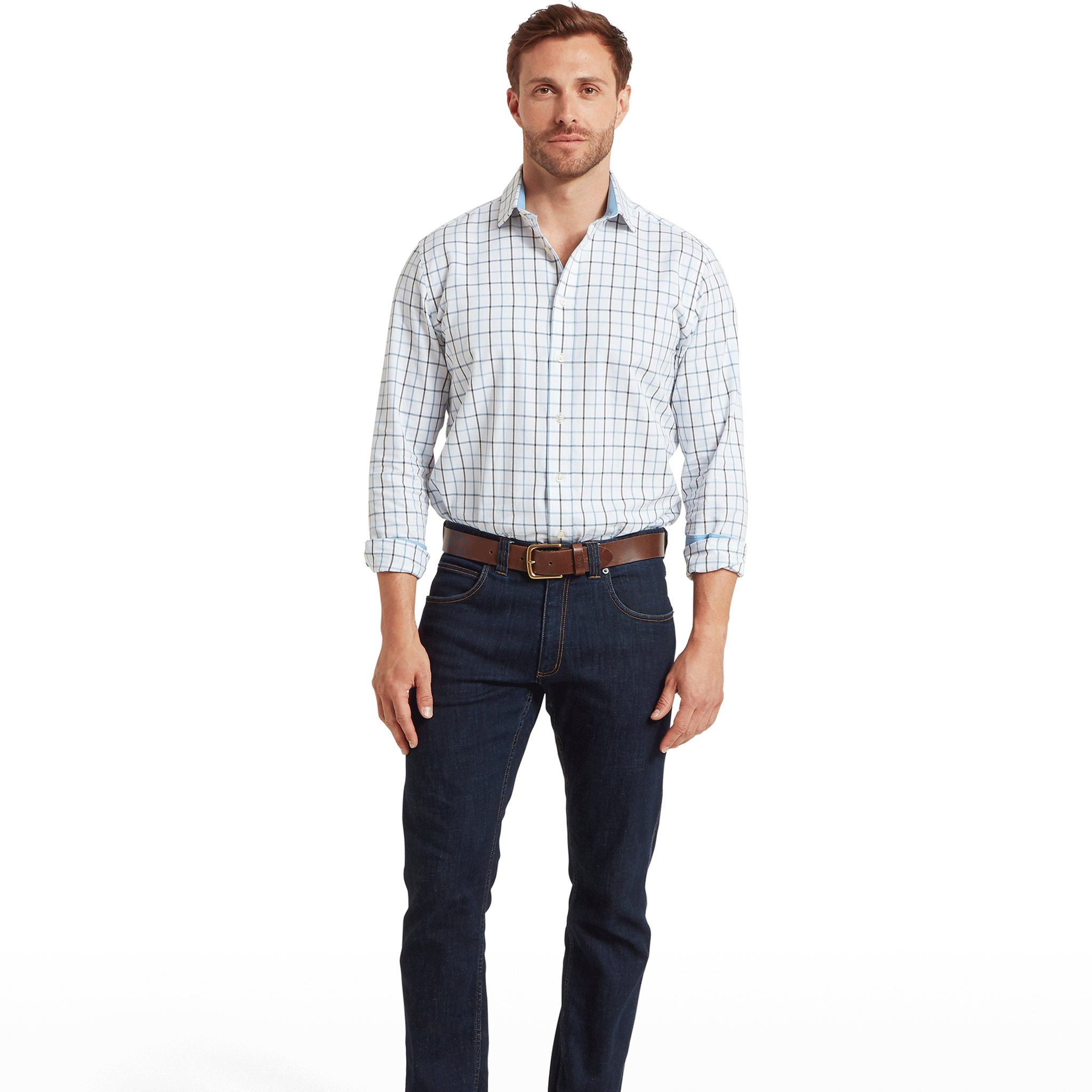 Schoffel Baconsthorpe Tailored Shirt in Mountain Blue