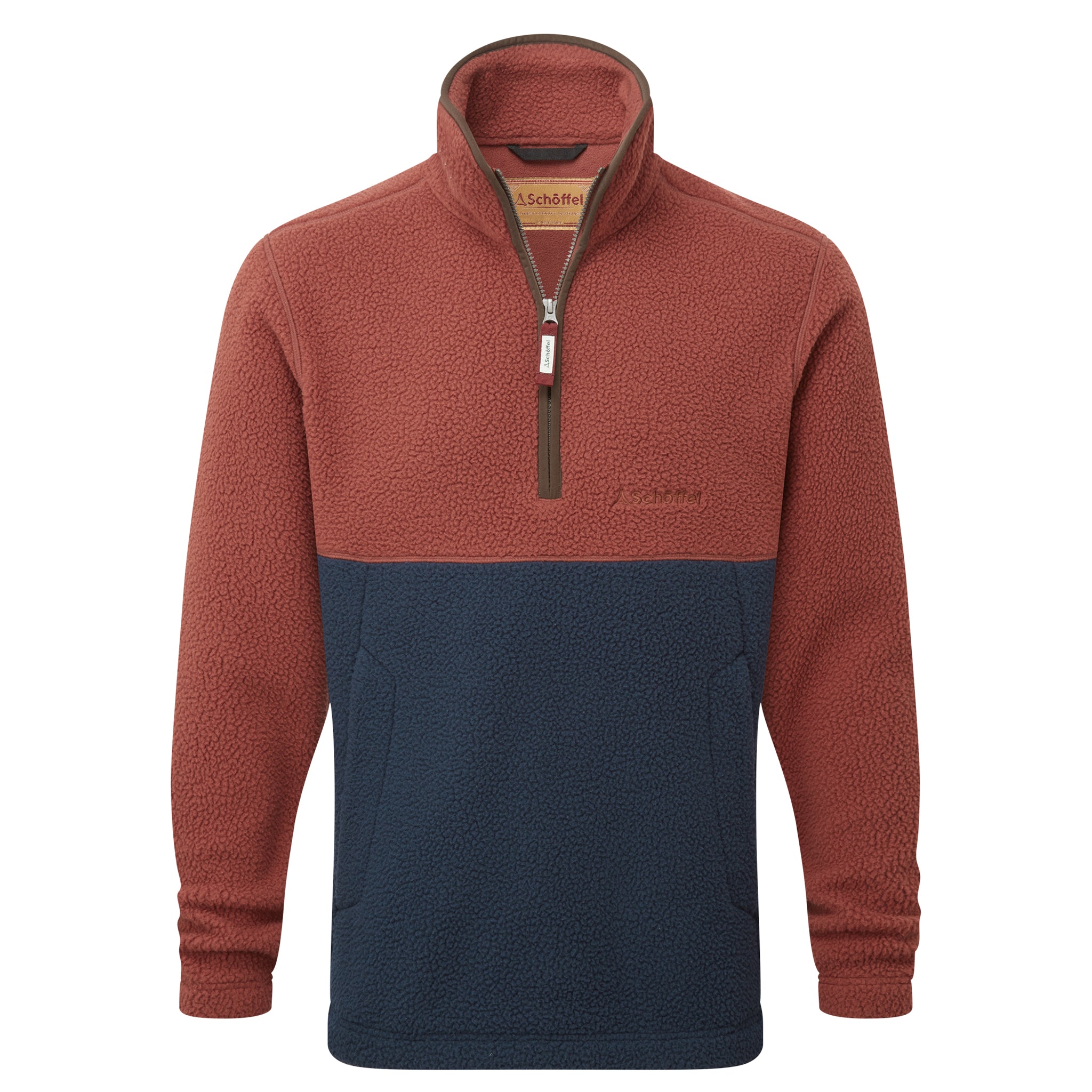 Schöffel Berkeley Retro Fleece True Navy Brick Red