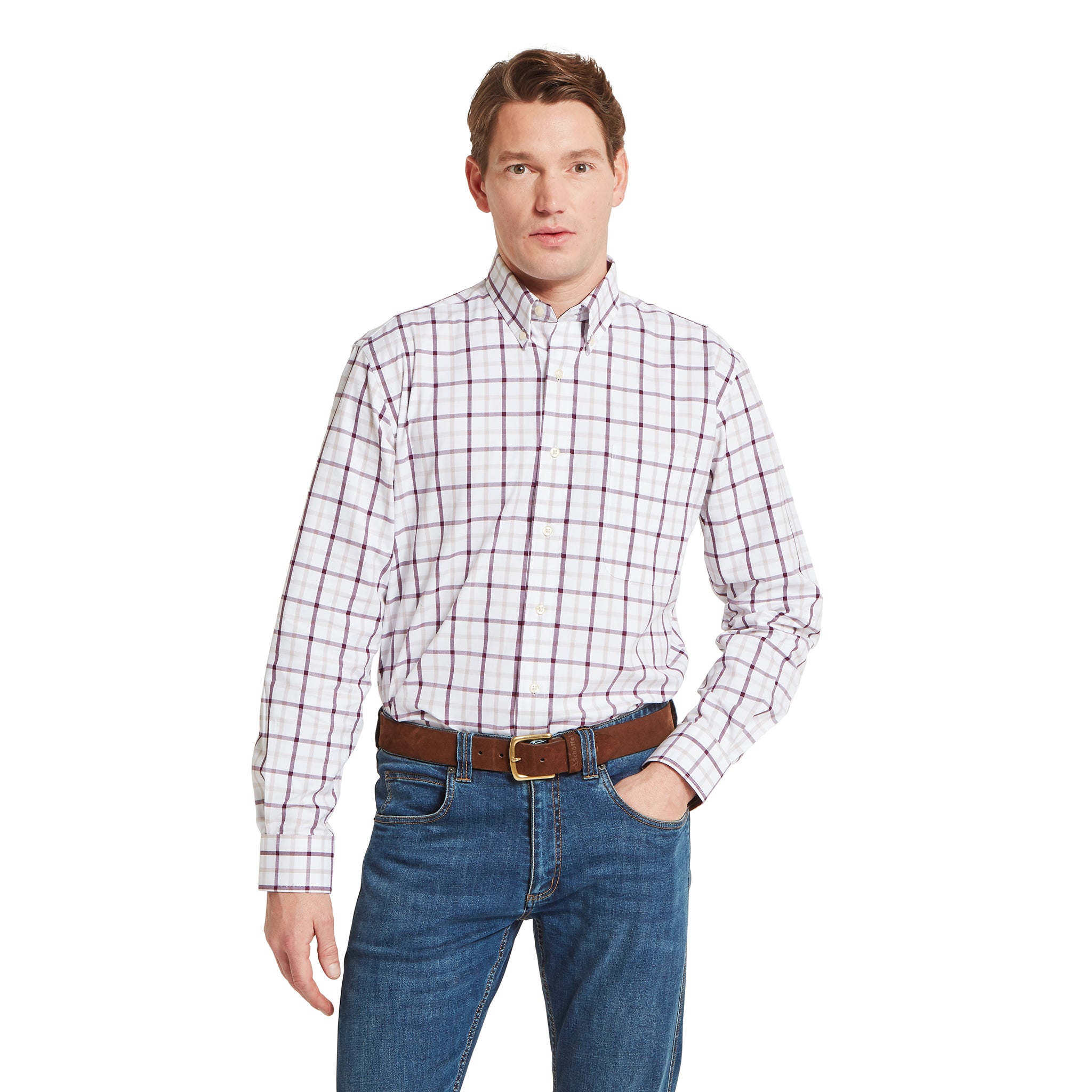 Schöffel Brancaster Classic Shirt Beetroot