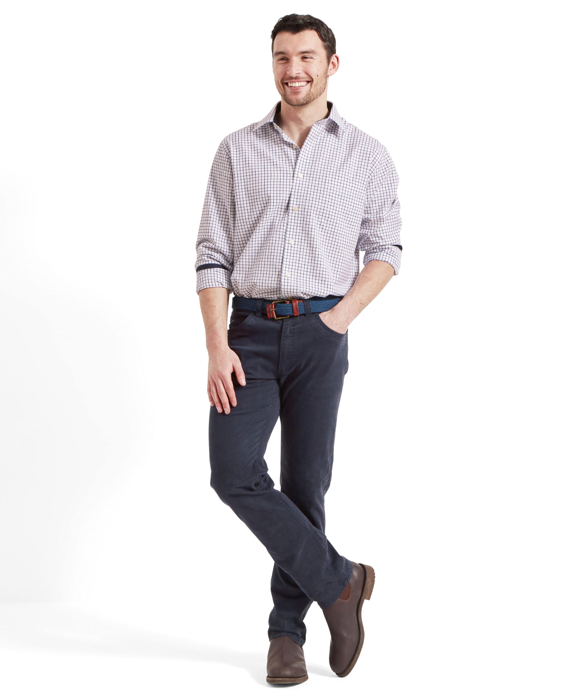 Schoffel Canterbury 5 Pocket Jeans Navy