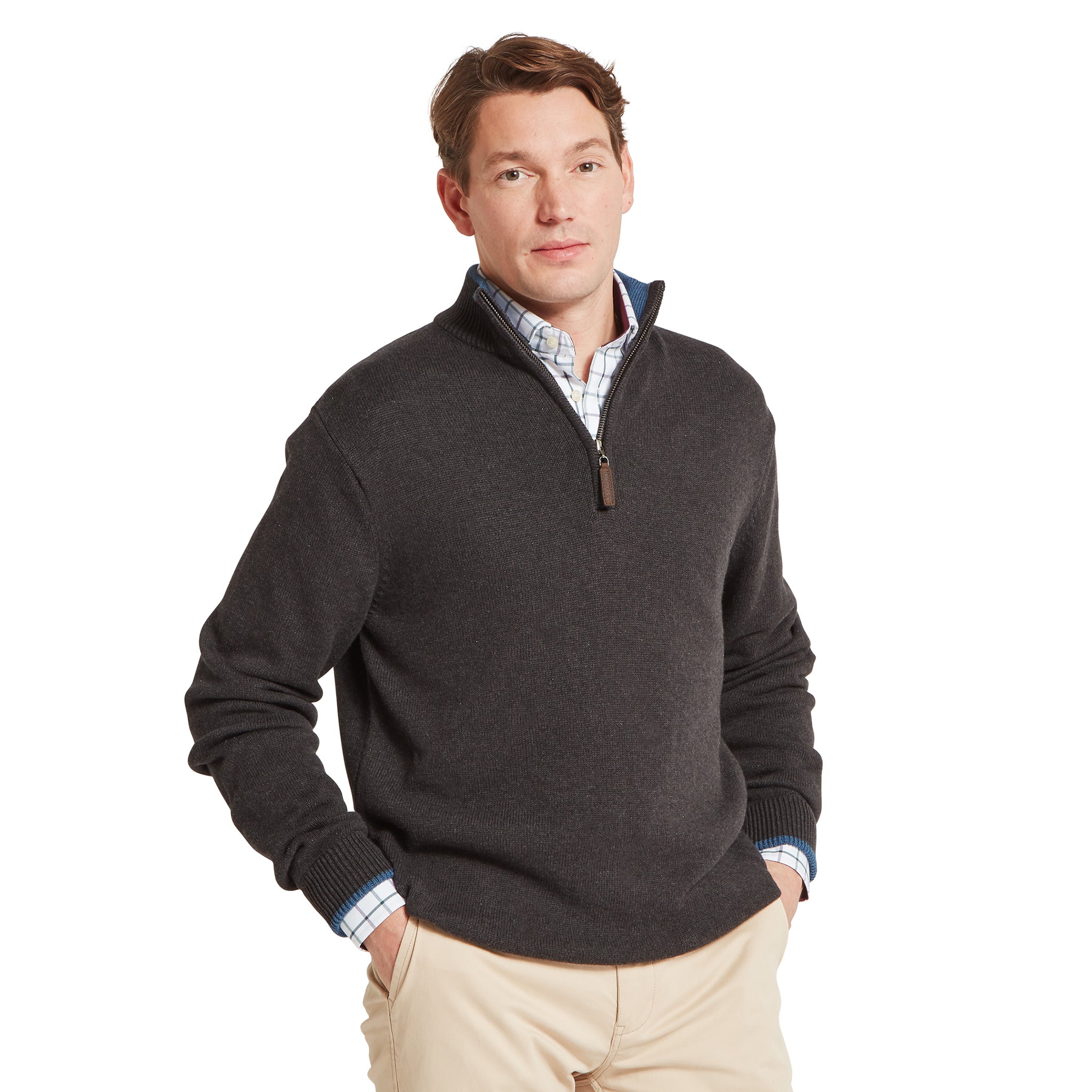 Schöffel Castlebay 1/4 Zip Jumper Charcoal