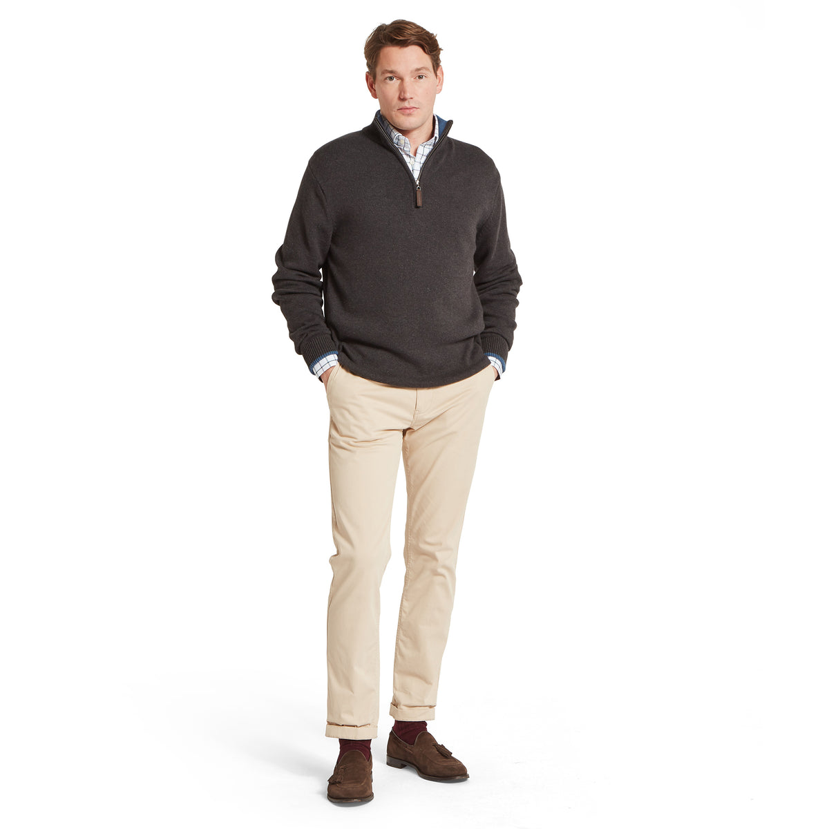 Schöffel Castlebay 1/4 Zip Jumper Charcoal