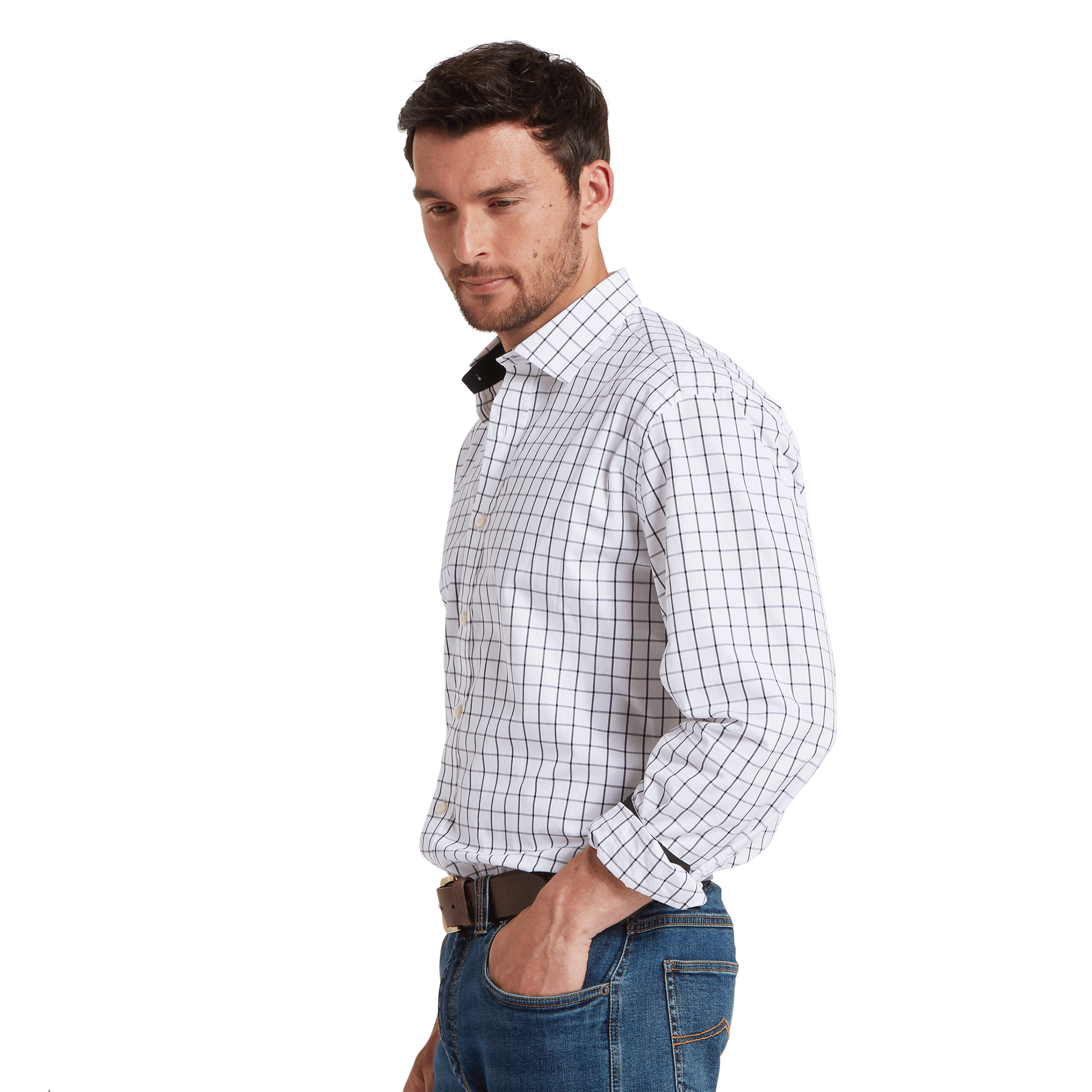 Schoffel Halesworth Tailored Shirt in Blue Check