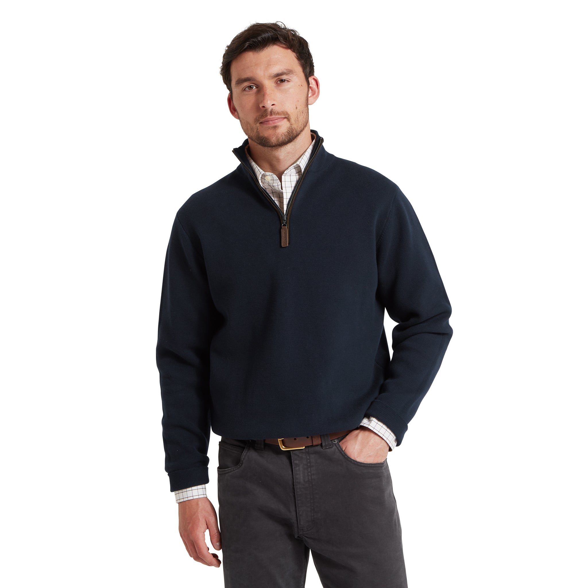 Schöffel Marlow 1/4 Zip Jumper Navy