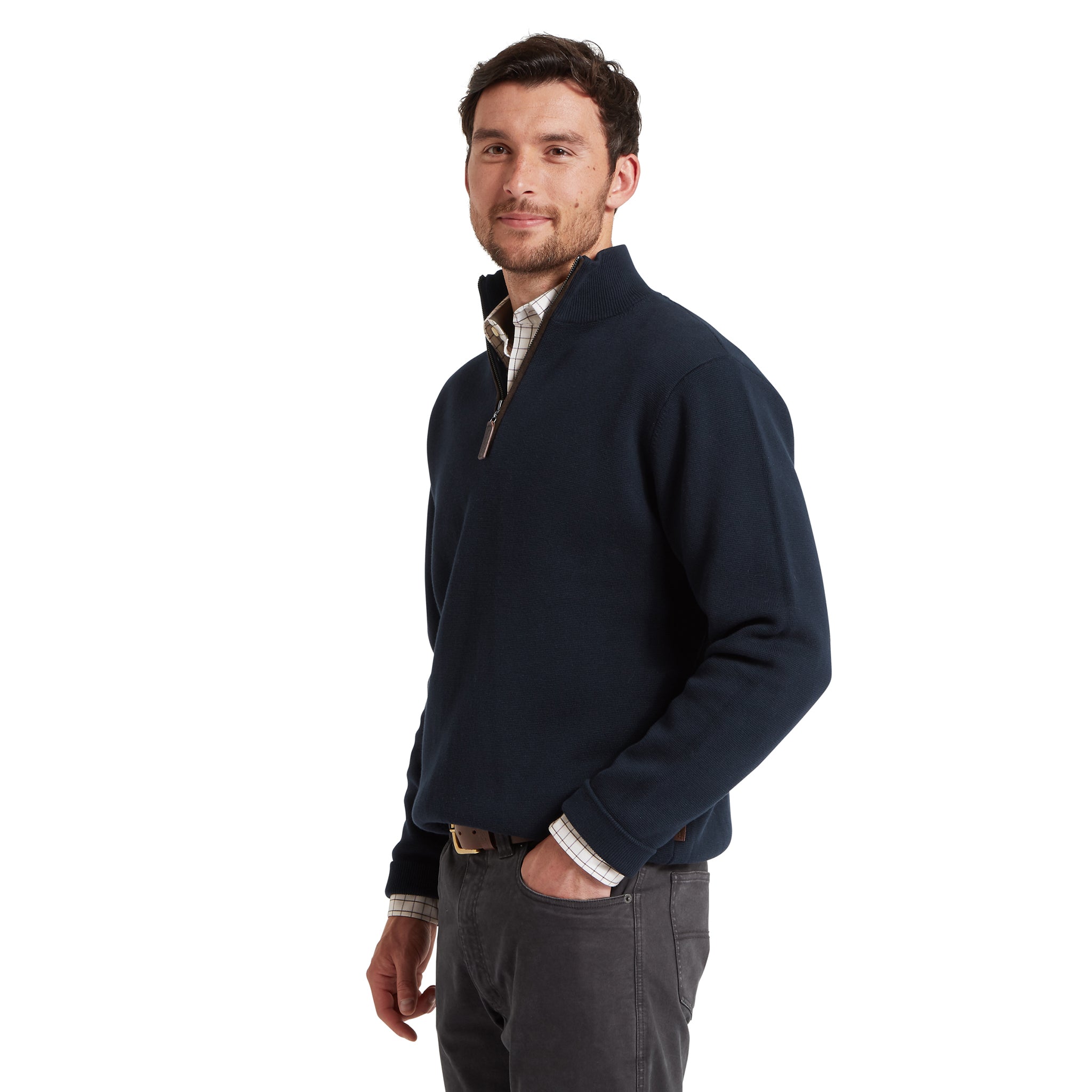 Schöffel Marlow 1/4 Zip Jumper Navy
